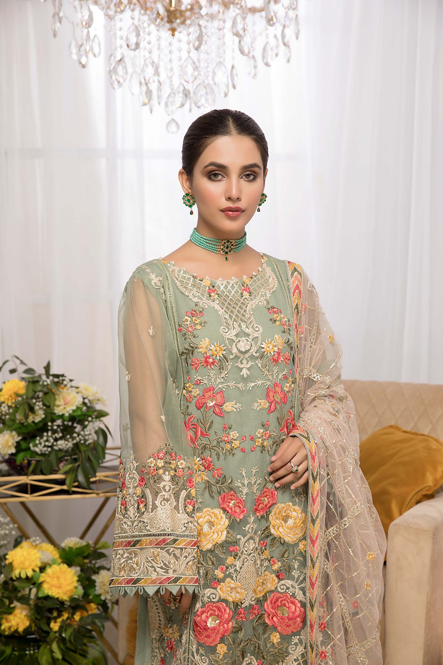 Feel Green - Luxury Pret 4PC - Image 3
