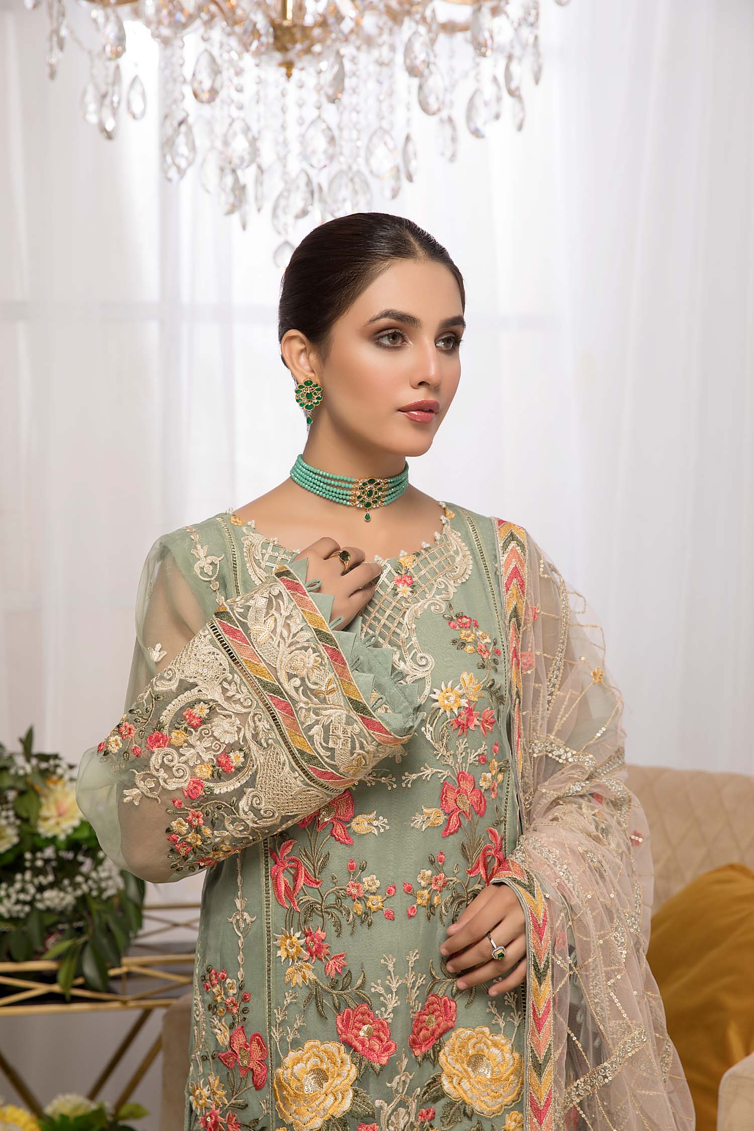 Feel Green - Luxury Pret 4PC - Image 4