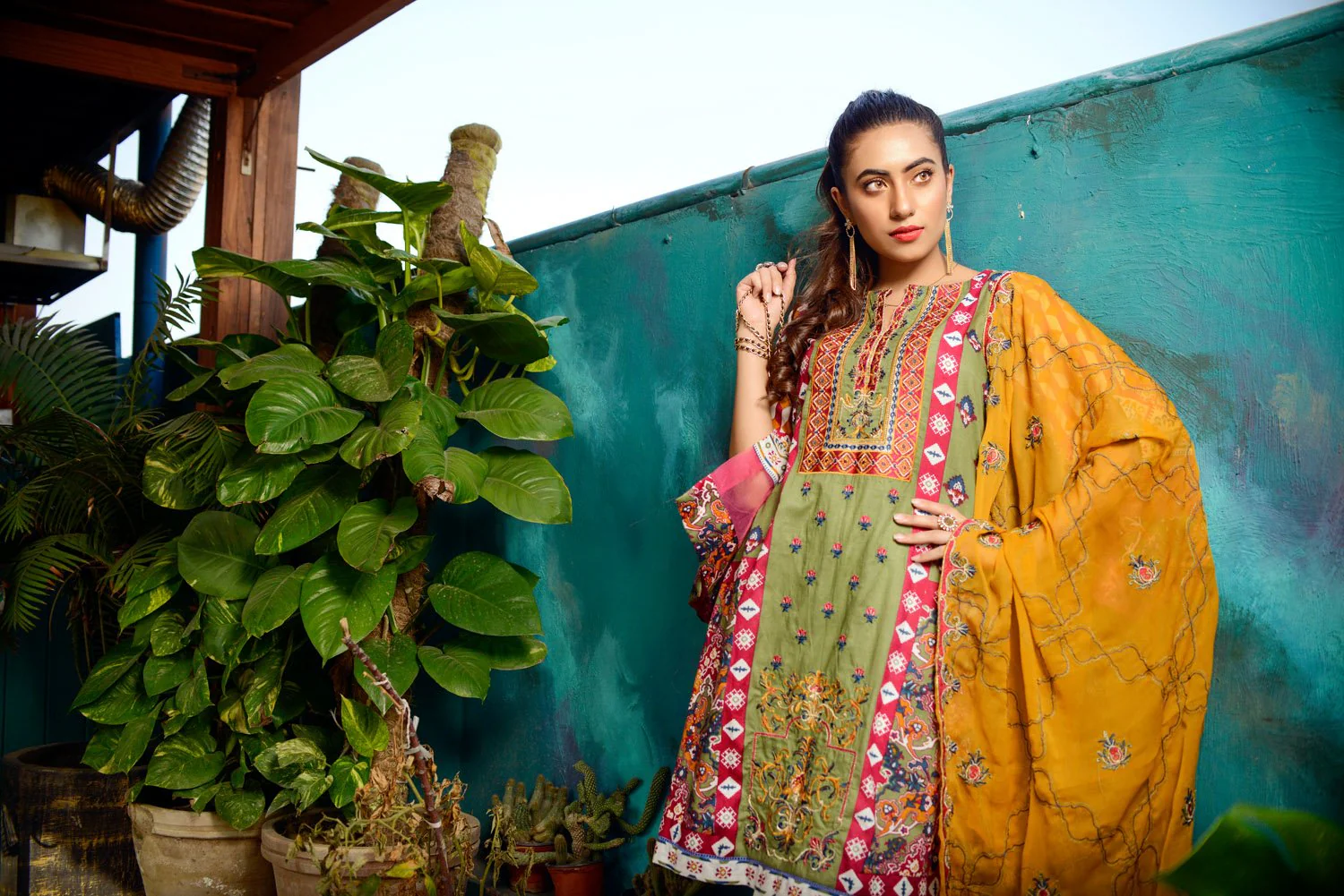 fern - Printed and Embroidered Lawn 3PC - Image 5