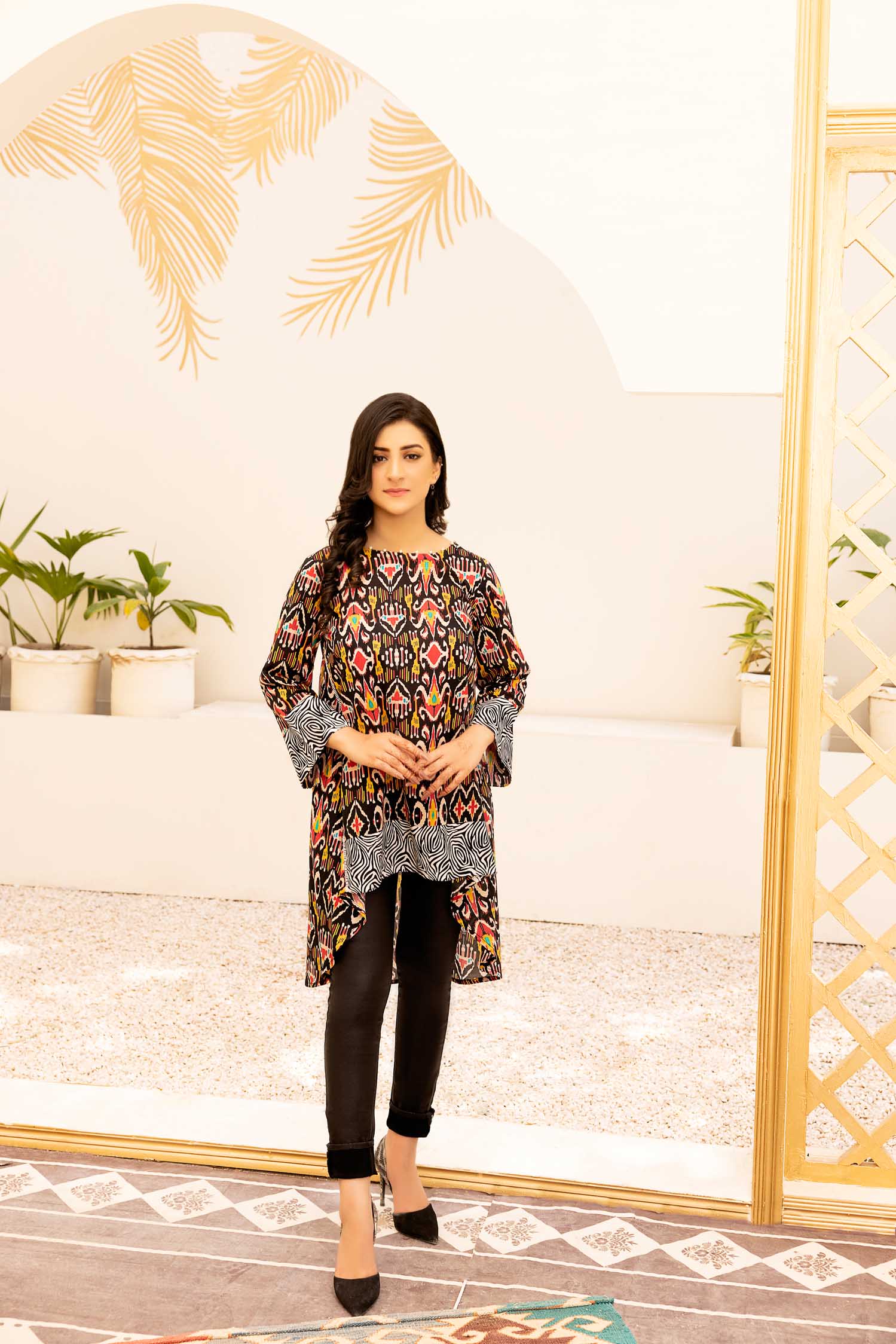 Firm - Digital Printed Stitched Lawn Kurti - Image 3