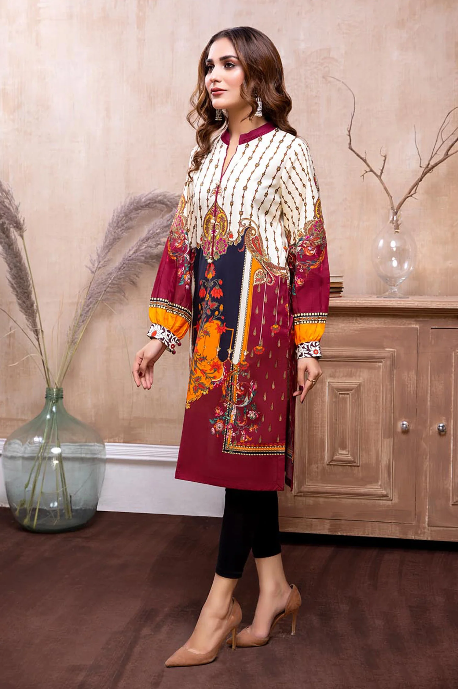 Royal Brick - Stitch kurti - Image 3