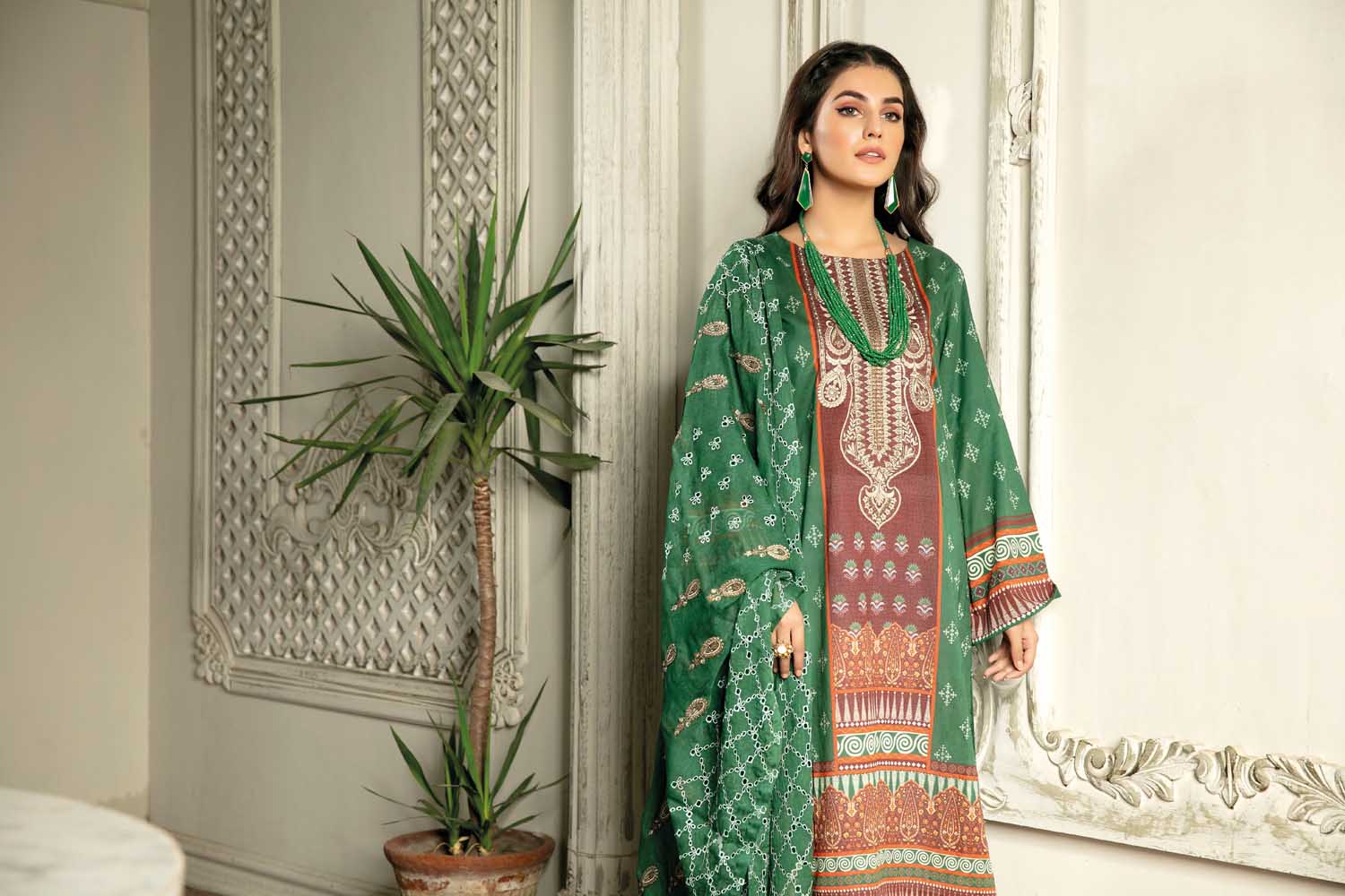 Forest Glance - Digital Printed & Embroidered Lawn 3PC - Image 3