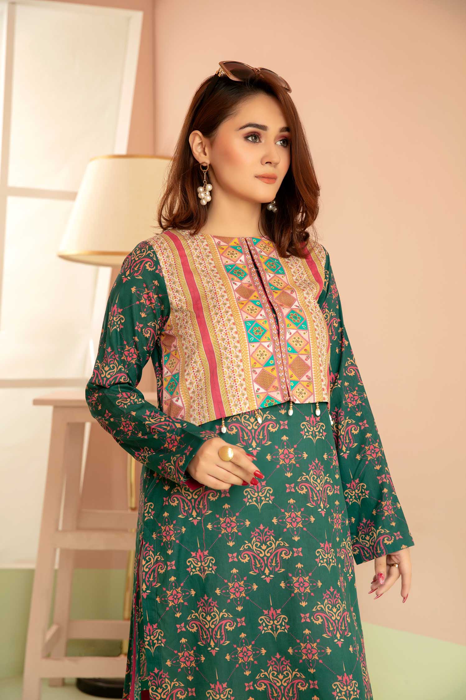 Forged - Digital Printed Stitched Lawn Kurti - Image 3