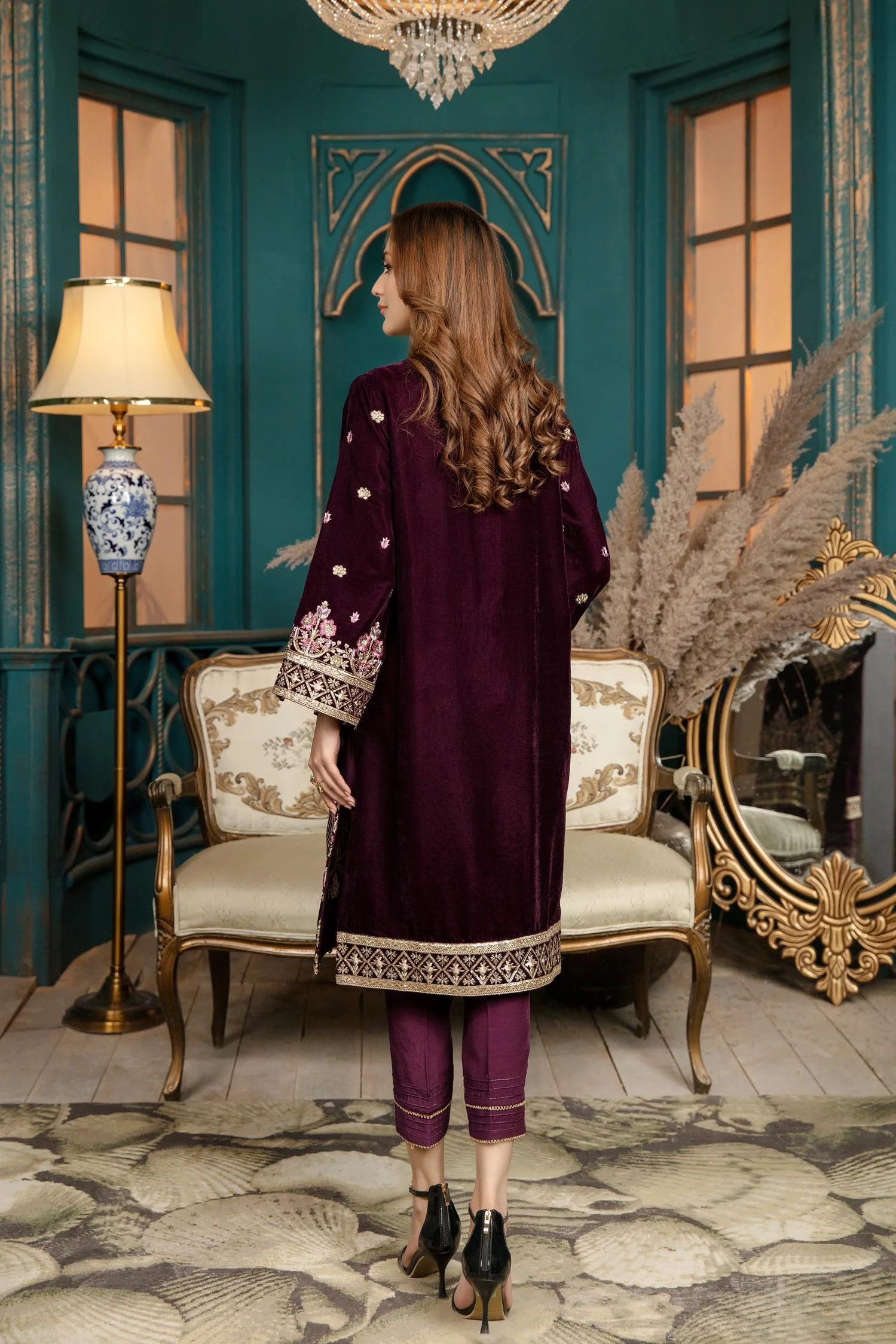 Fresh Joy - Stitched Embroidered Velvet 2PC - Image 2