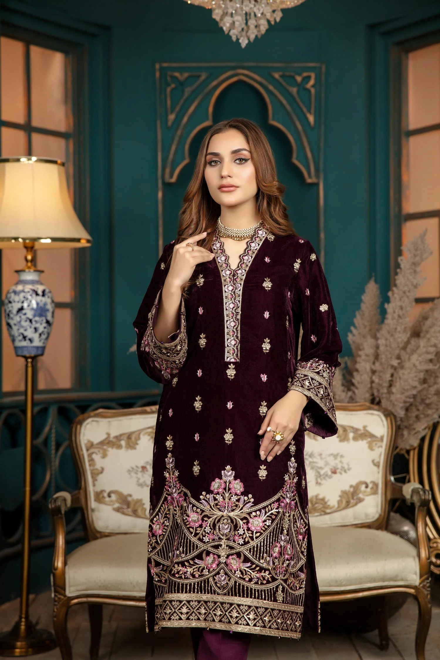 Fresh Joy - Stitched Embroidered Velvet 2PC - Image 3