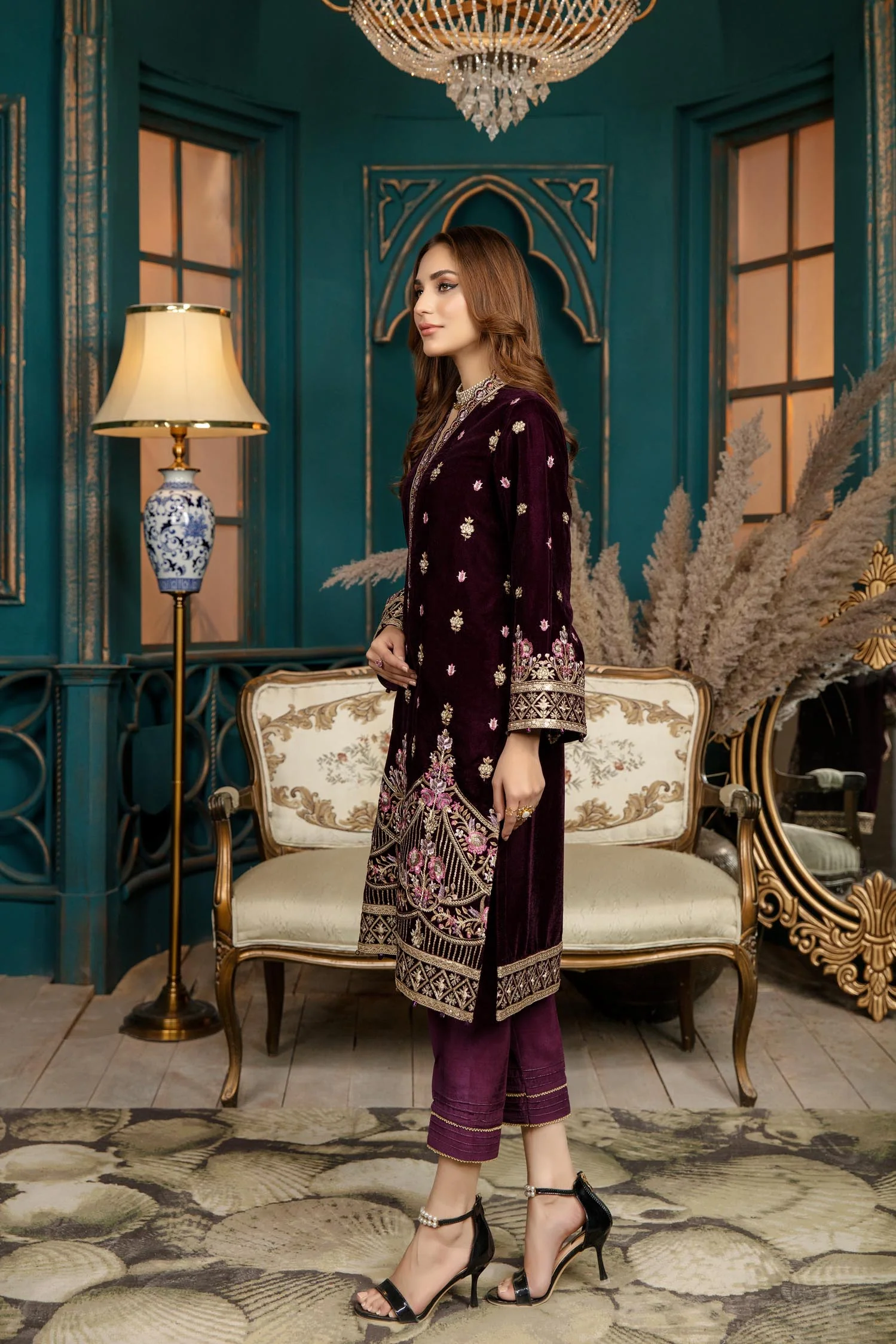 Fresh Joy - Stitched Embroidered Velvet 2PC - Image 4