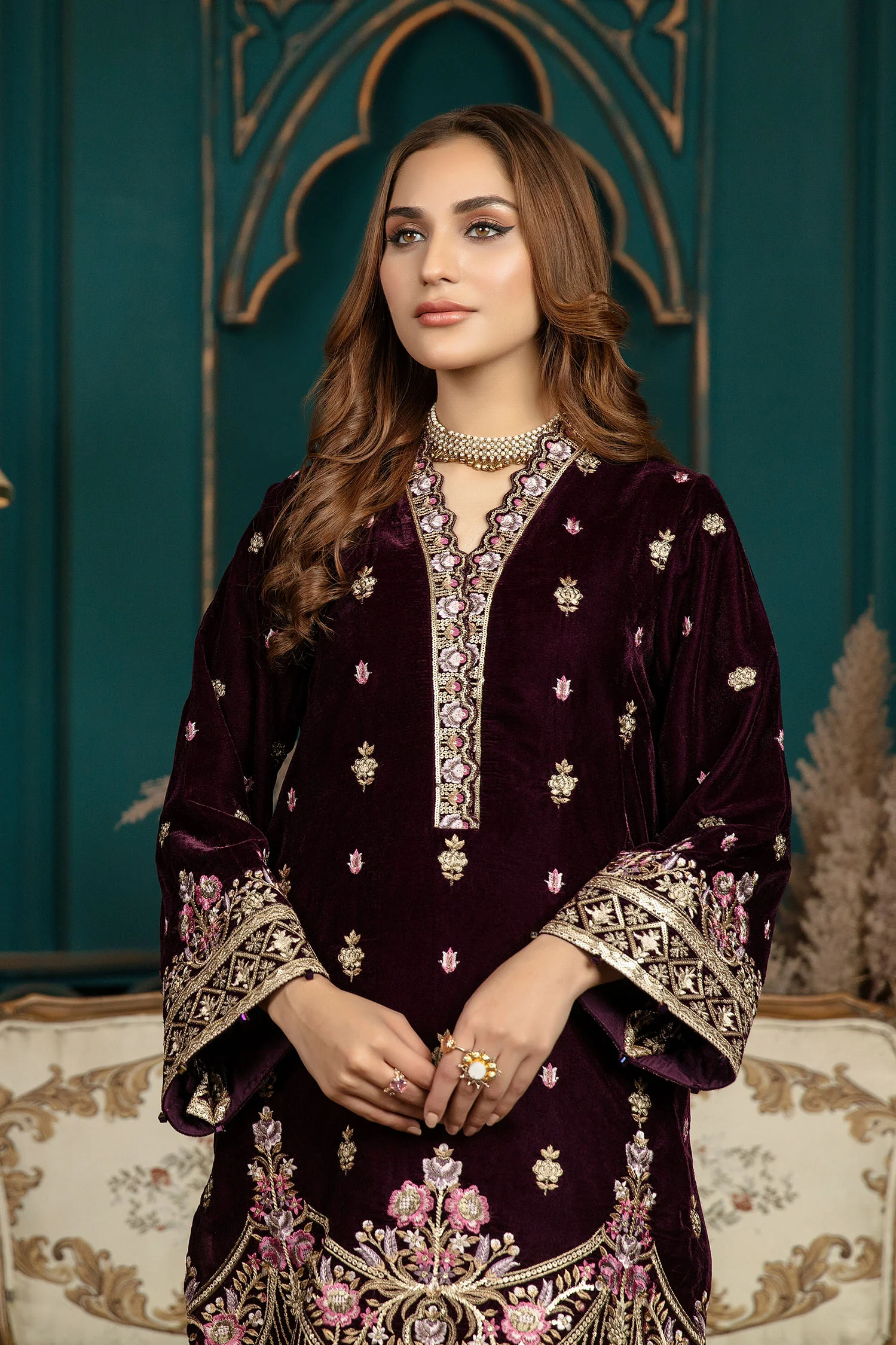 Fresh Joy - Stitched Embroidered Velvet 2PC - Image 6