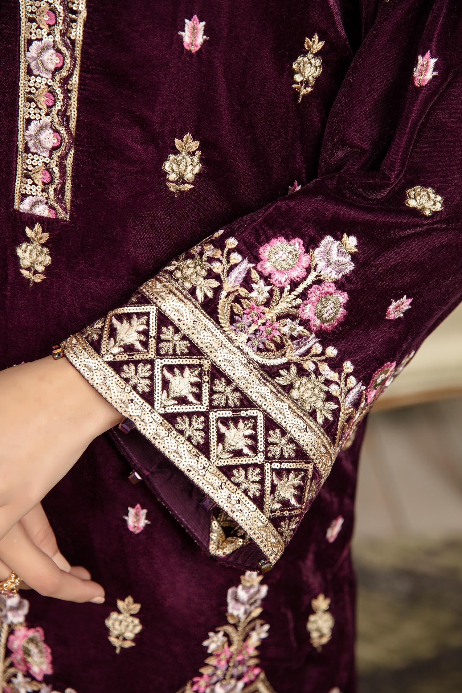 Fresh Joy - Stitched Embroidered Velvet 2PC - Image 7