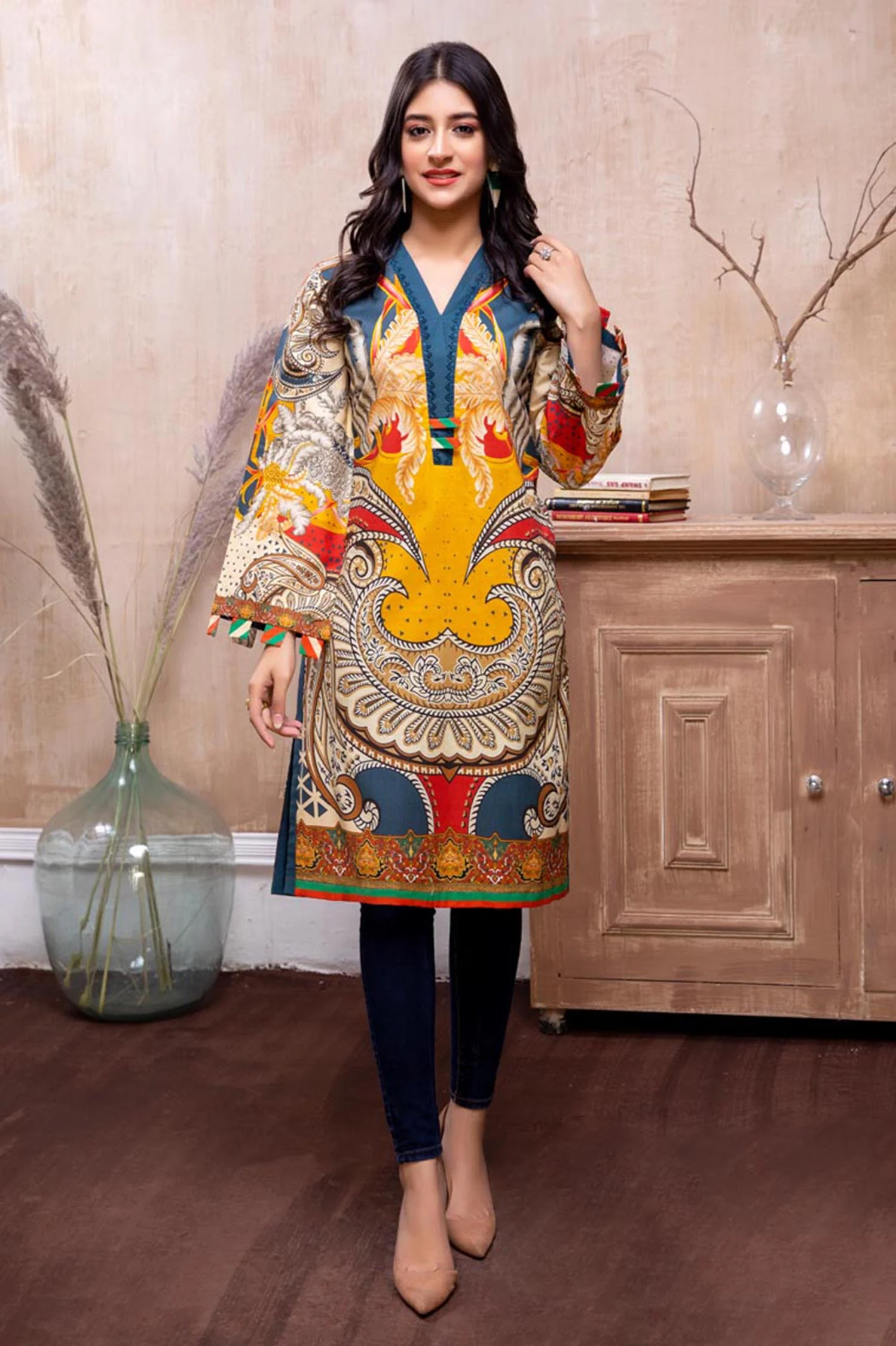 Gamboge - Stitch kurti