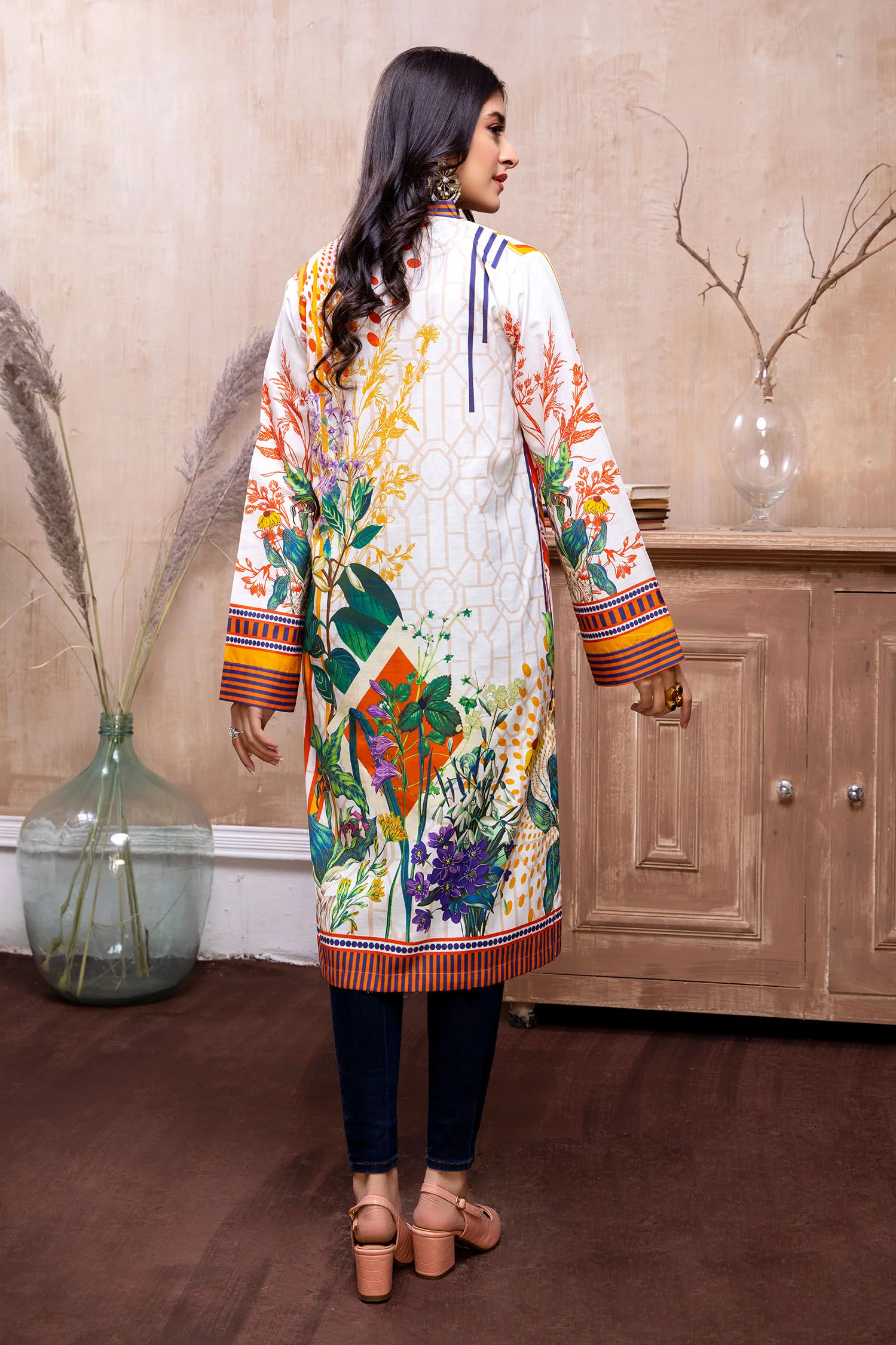 Gorse - Printed Cambric Stitched Kurti - Image 2