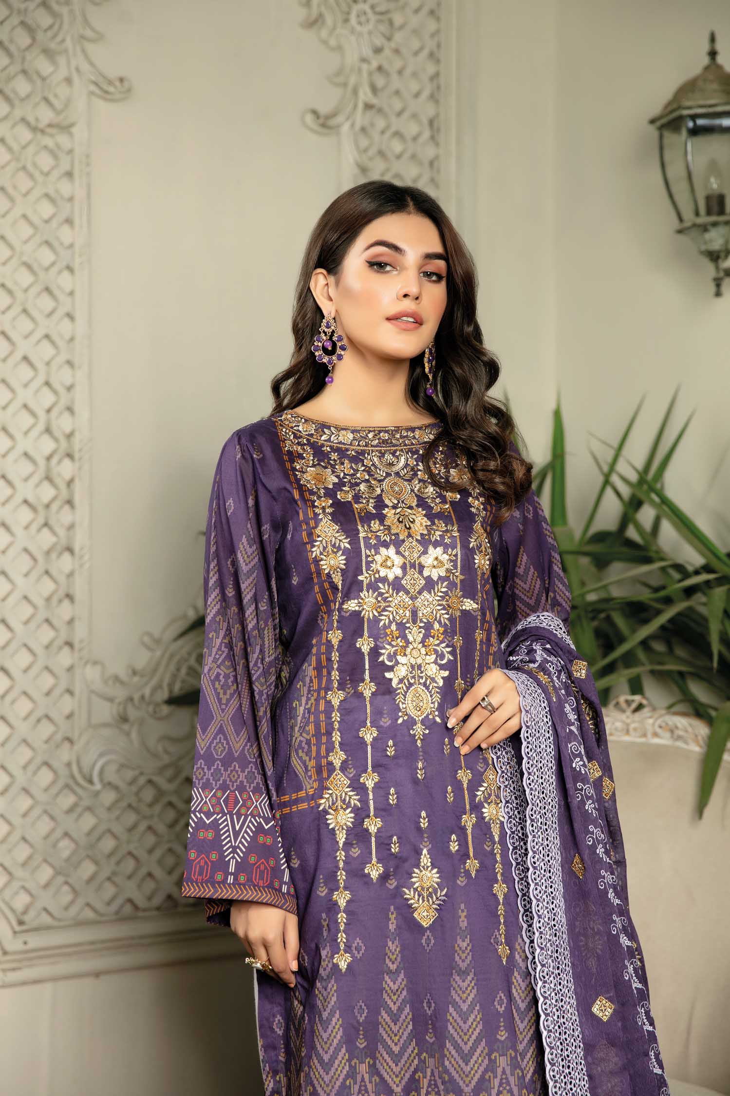 Grewia - Digital Printed & Embroidered Lawn 3PC - Image 3