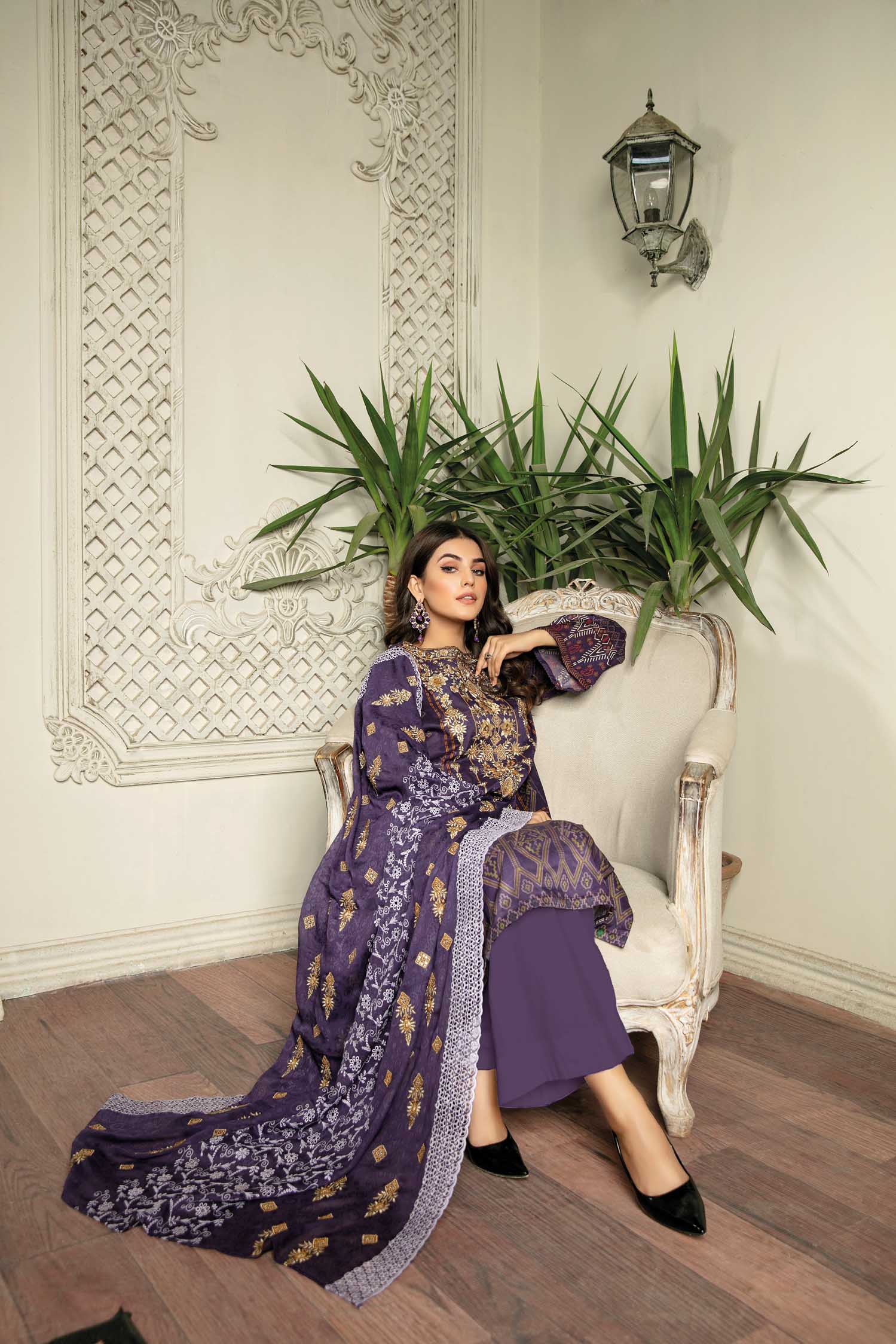 Grewia - Digital Printed & Embroidered Lawn 3PC - Image 6