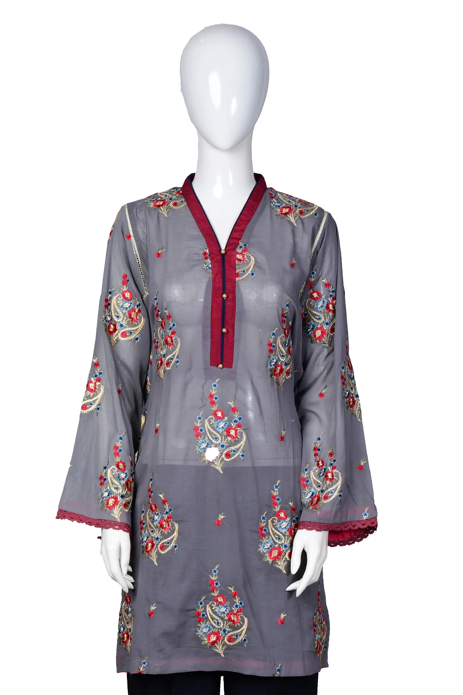 Grewin - Stitched Embroidered Swiss Shirt - Image 3