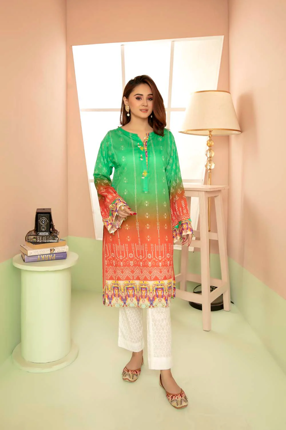 Grezin - Printed Stitch Kurti
