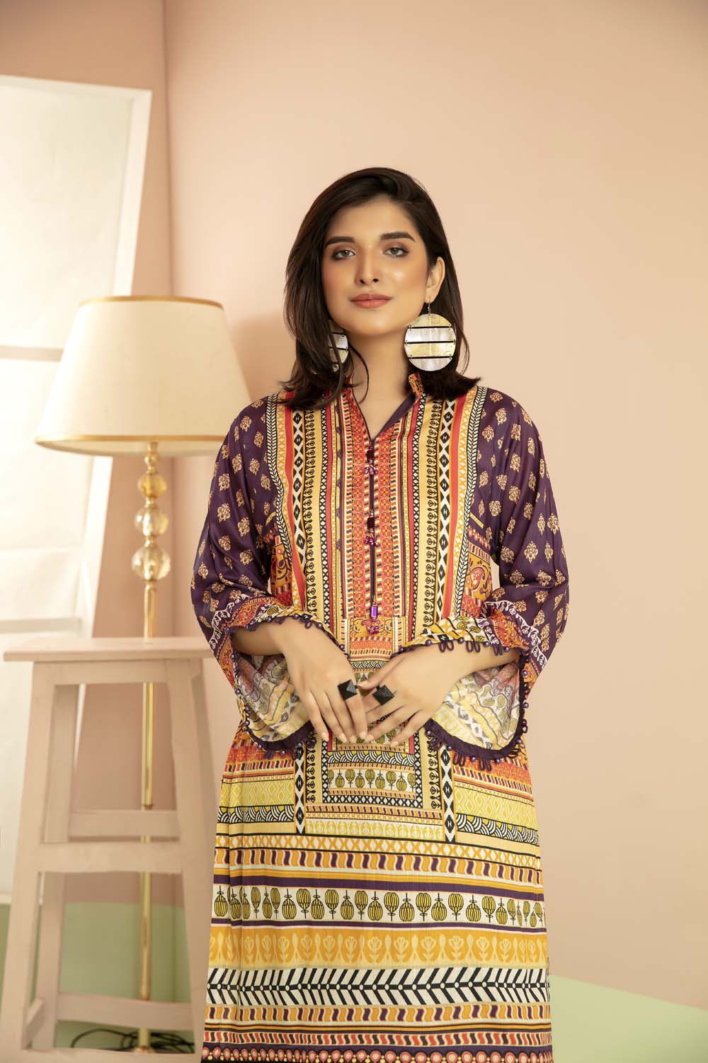 Grip Lines - Printed Stitch Kurti - Image 2