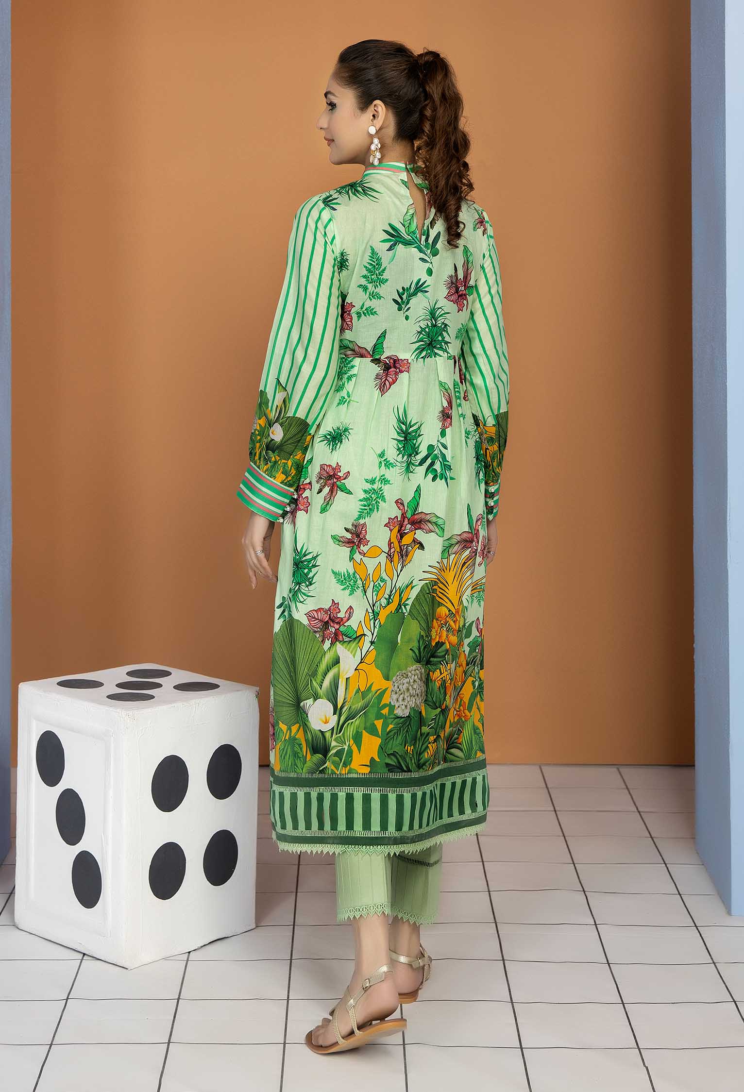 Grolin - Unstitch Lawn Kurti - Image 2