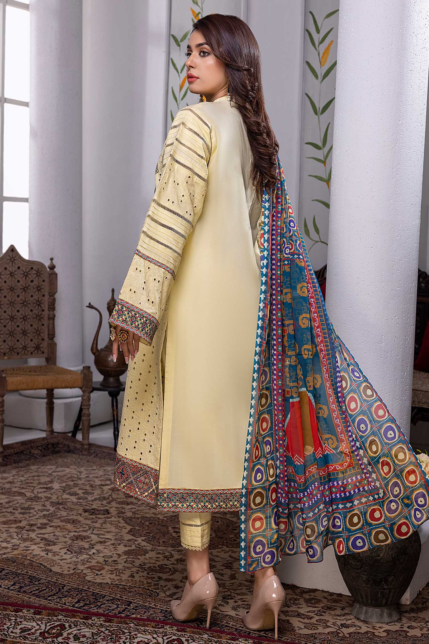 Hampton - Chikankari Embroidered Lawn Stitched 3PC - Image 2