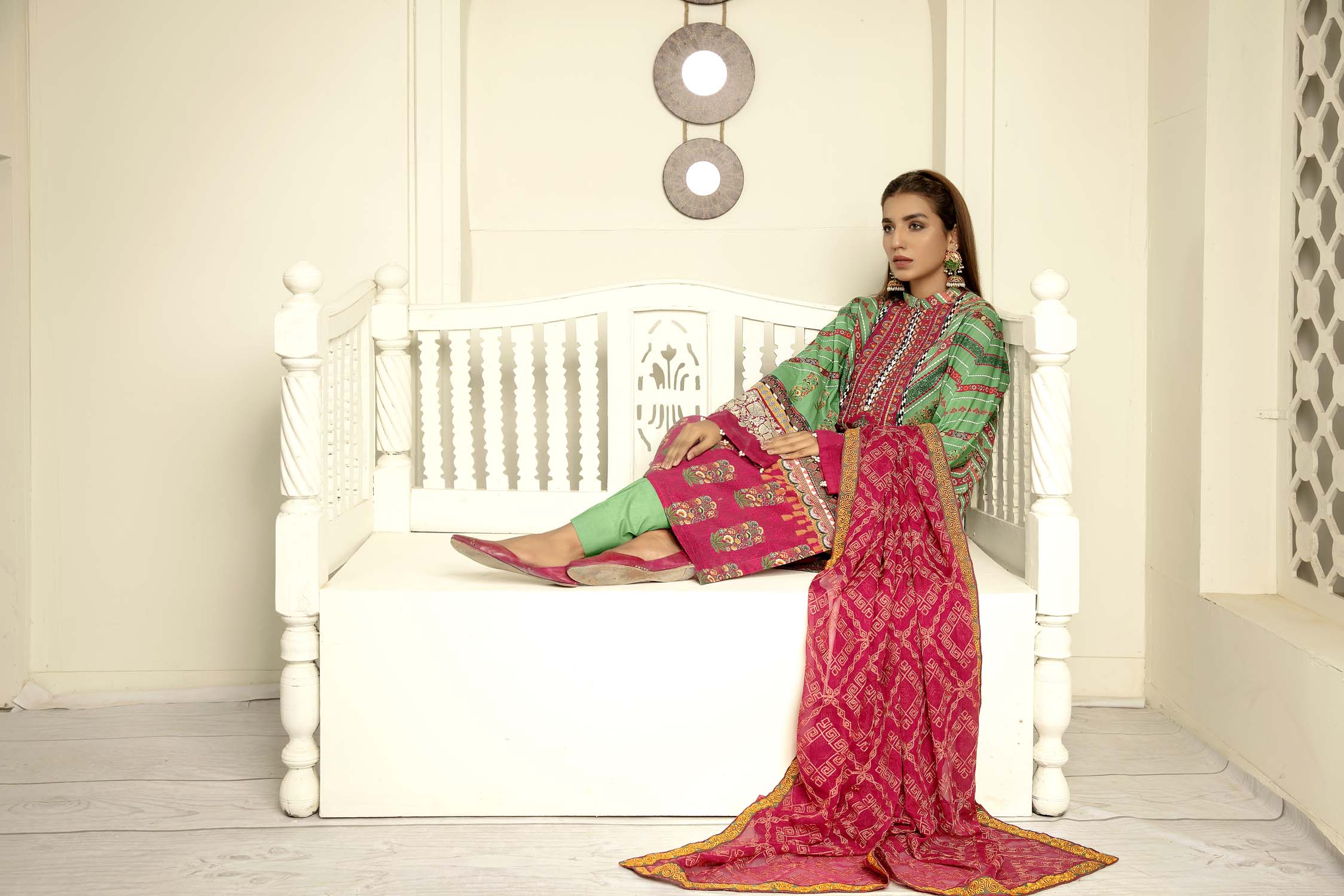 Harliquin - Digital Printed & Embroidered Lawn - Image 5