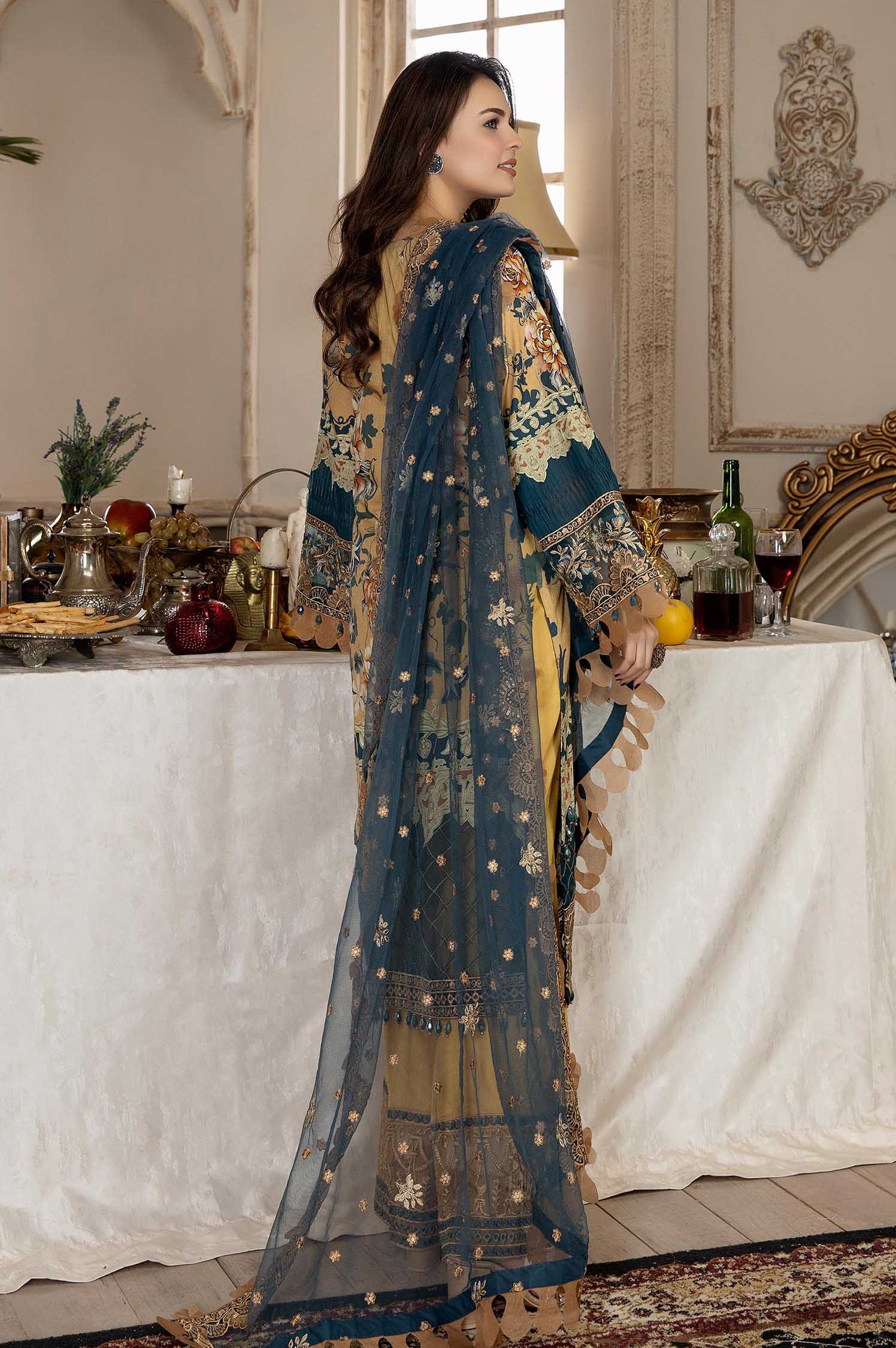 Harvest Gold - Exclusive Unstitch lawn - Image 2