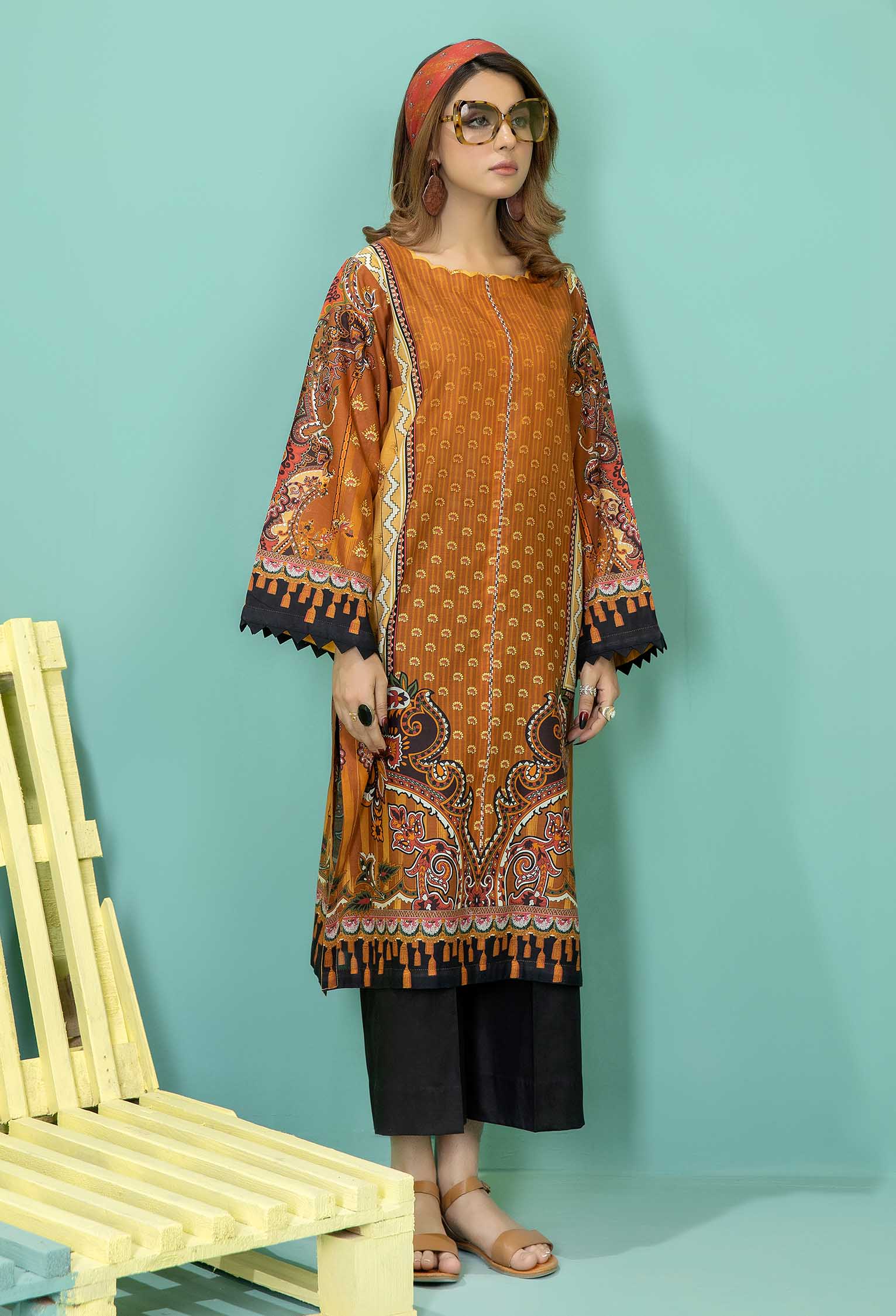 Hawaiian Tan - Stitched Lawn Shirt