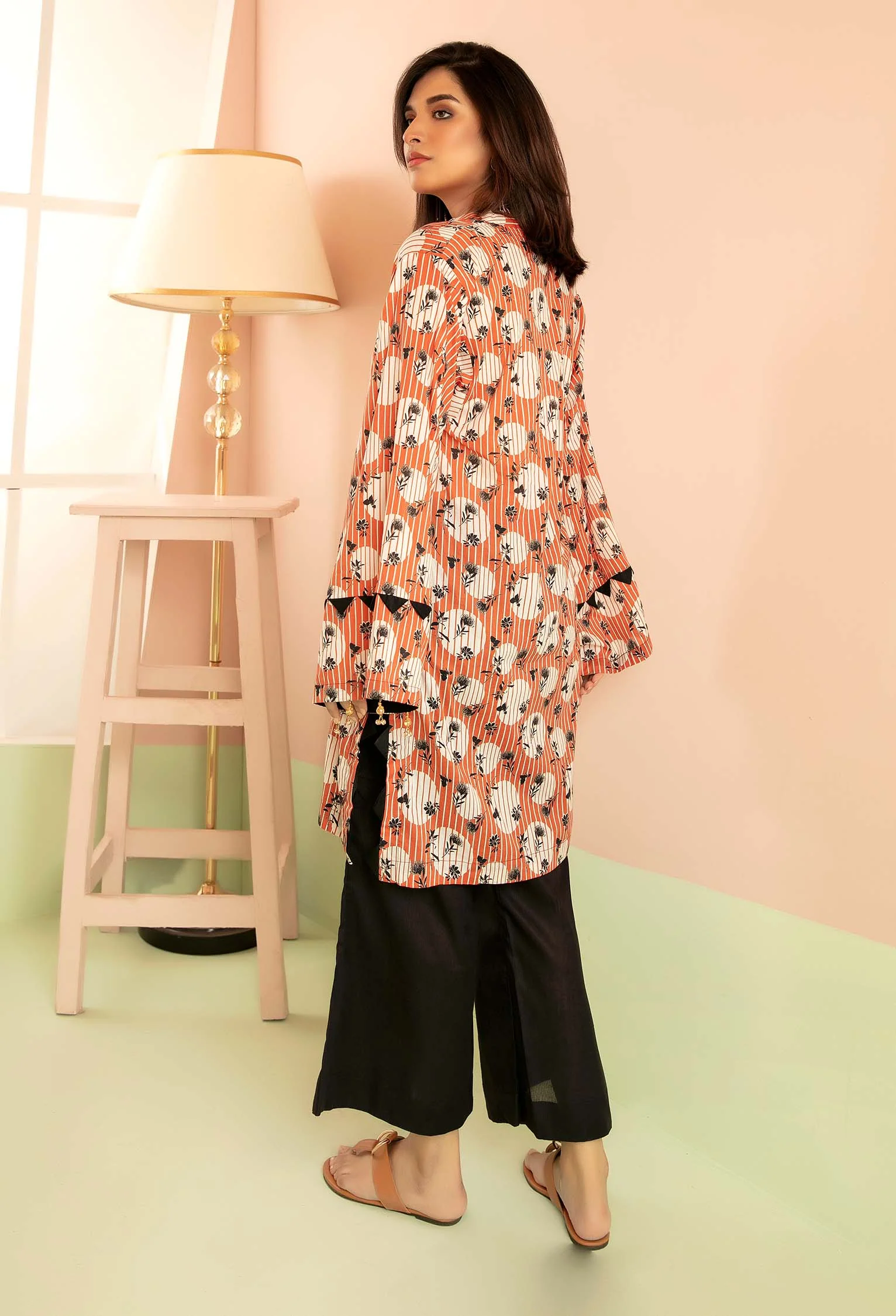 Helin - Digital Printed Stitched Lawn Kurti - Image 2