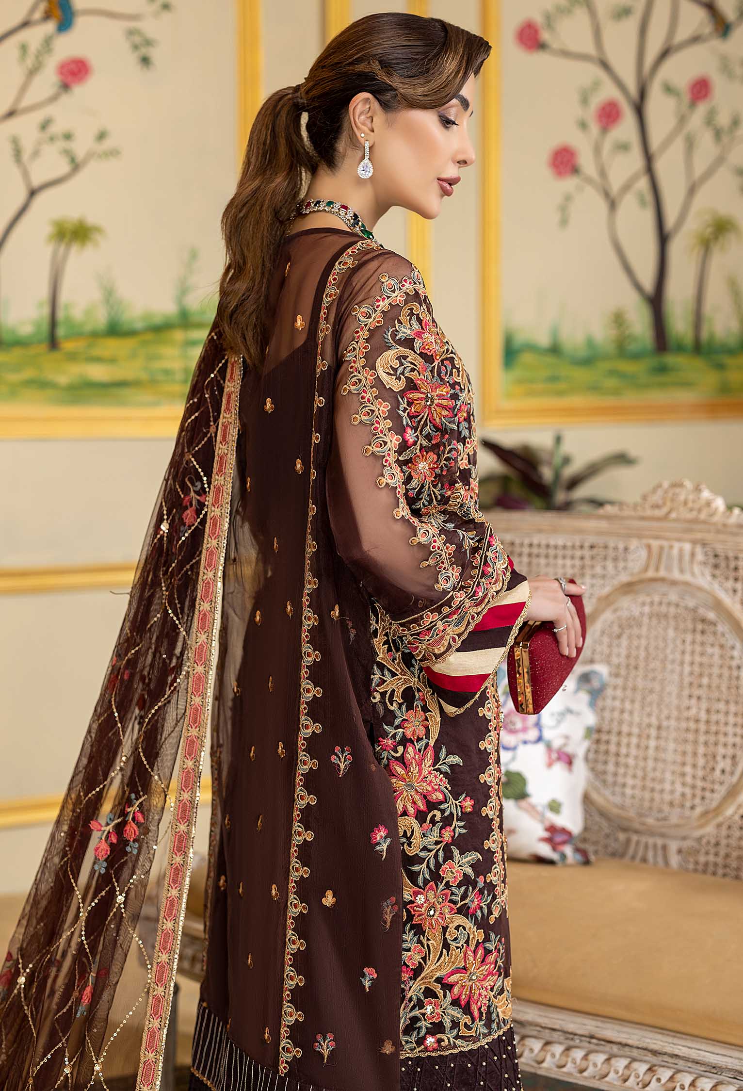 Imperial Era - Embroidered Organza Stitched - Image 2