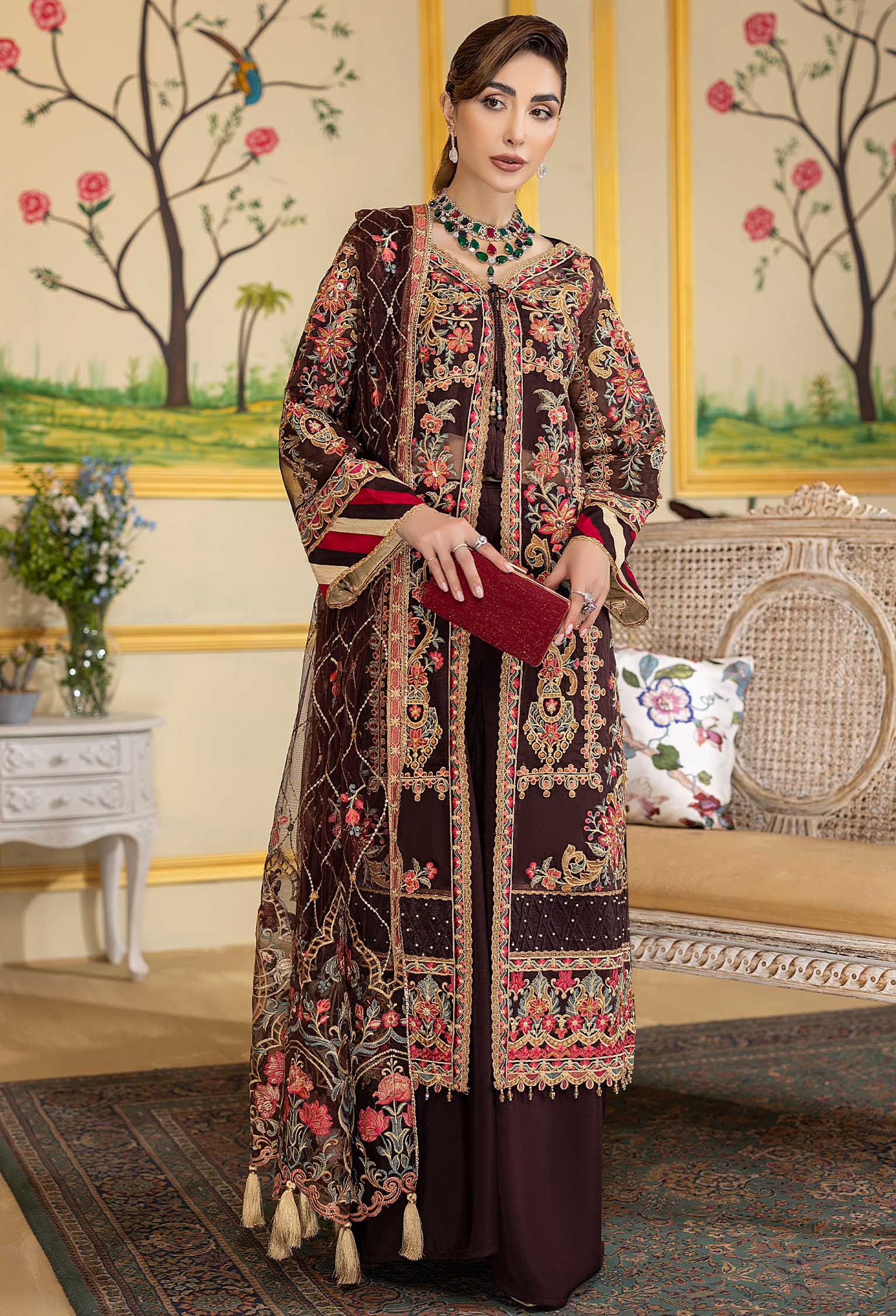 Imperial Era - Embroidered Organza Stitched - Image 5