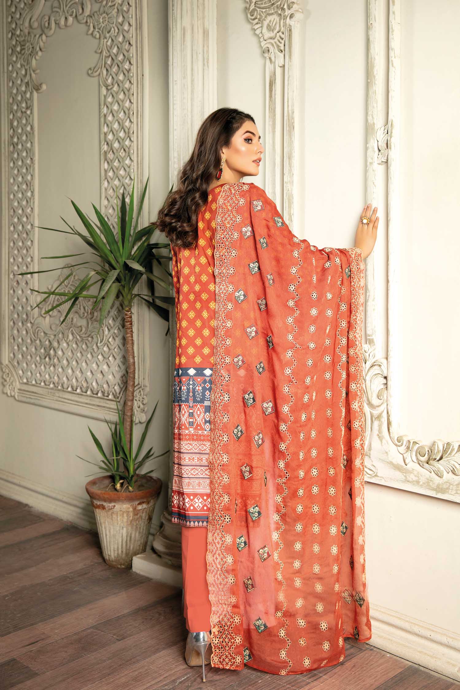 Iris - Digital Printed & Embroidered Lawn 3PC - Image 3