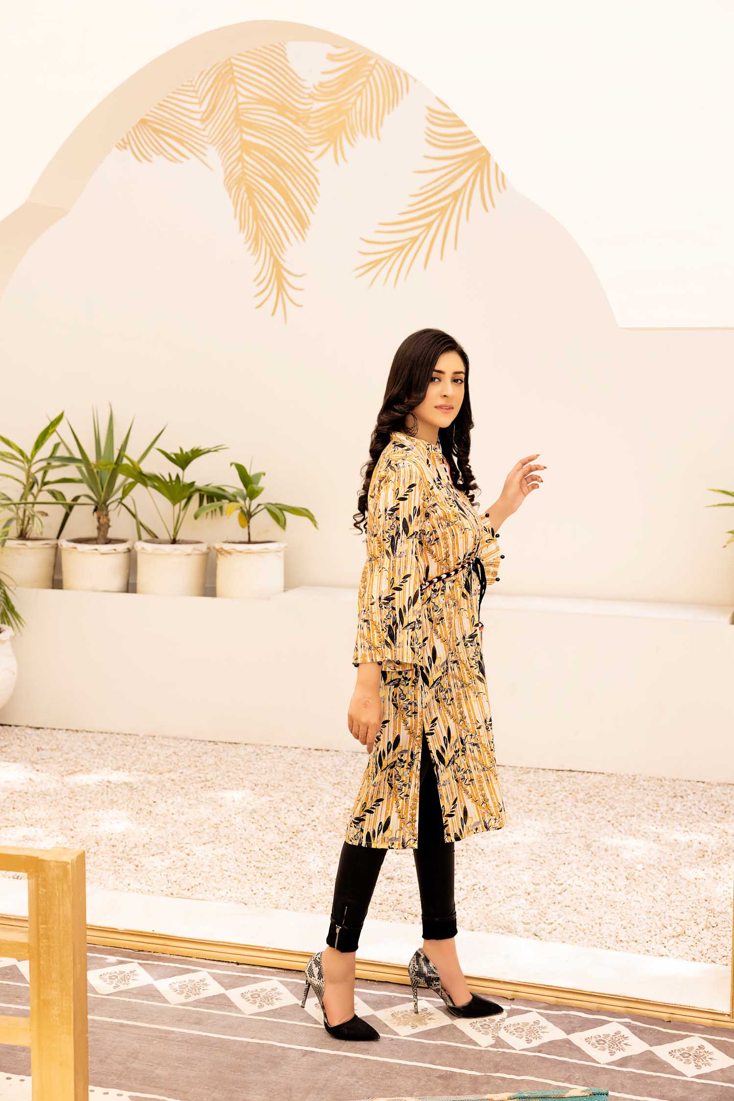 Kelin - Digital Printed Stitched Lawn Kurti - Image 2