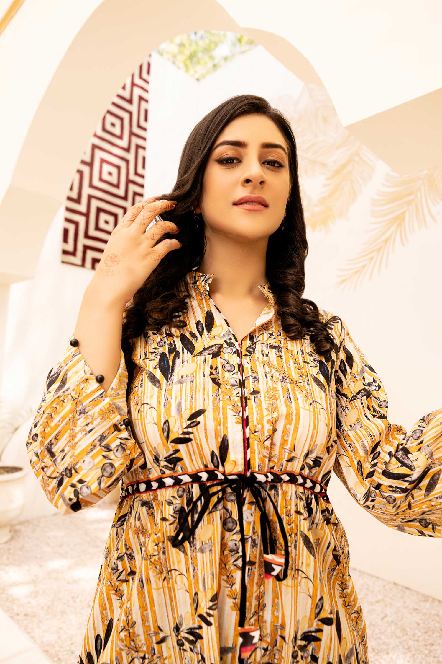 Kelin - Digital Printed Stitched Lawn Kurti - Image 3