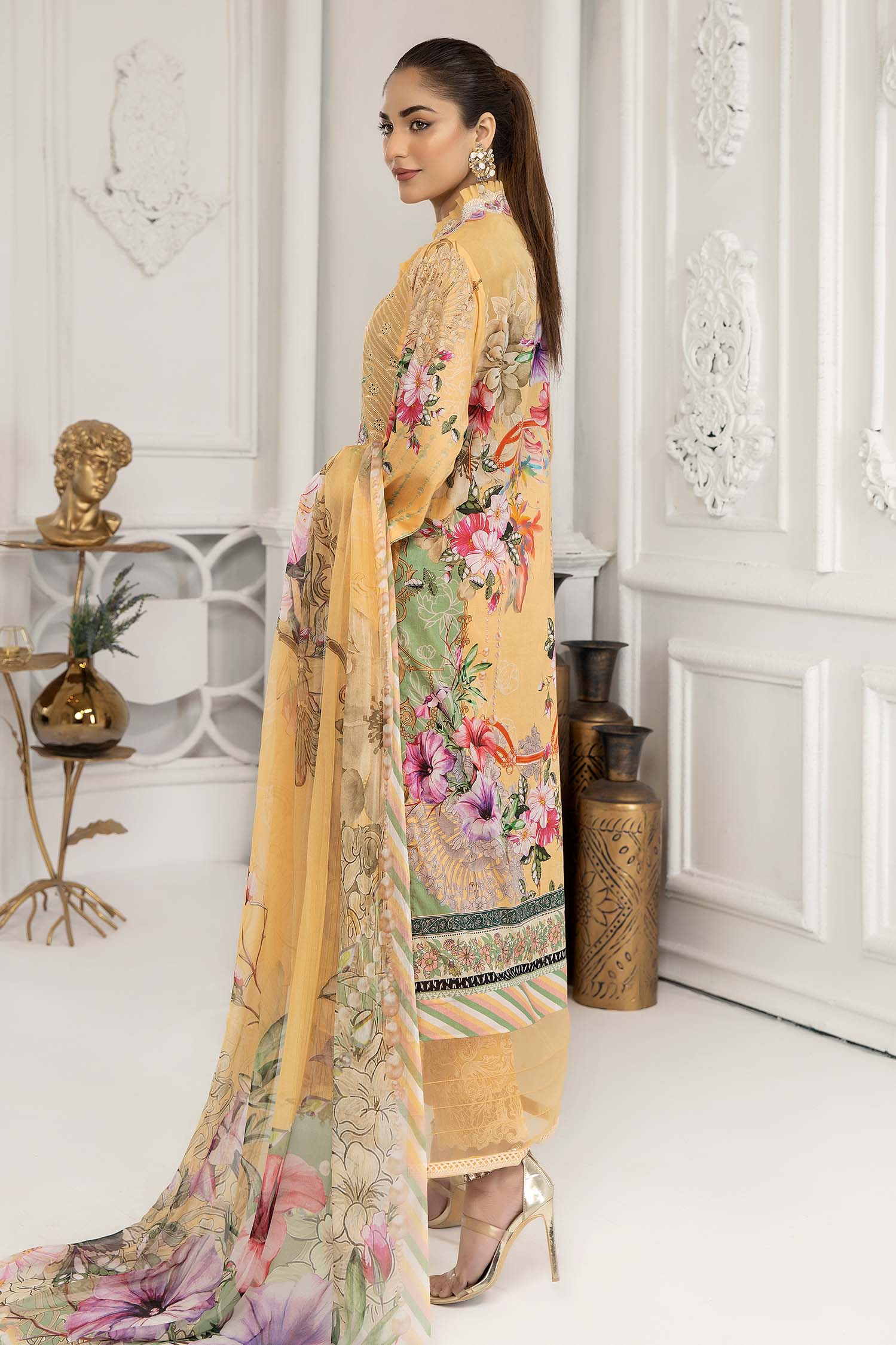 Maize - Chikankari Lawn 3PC - Image 3