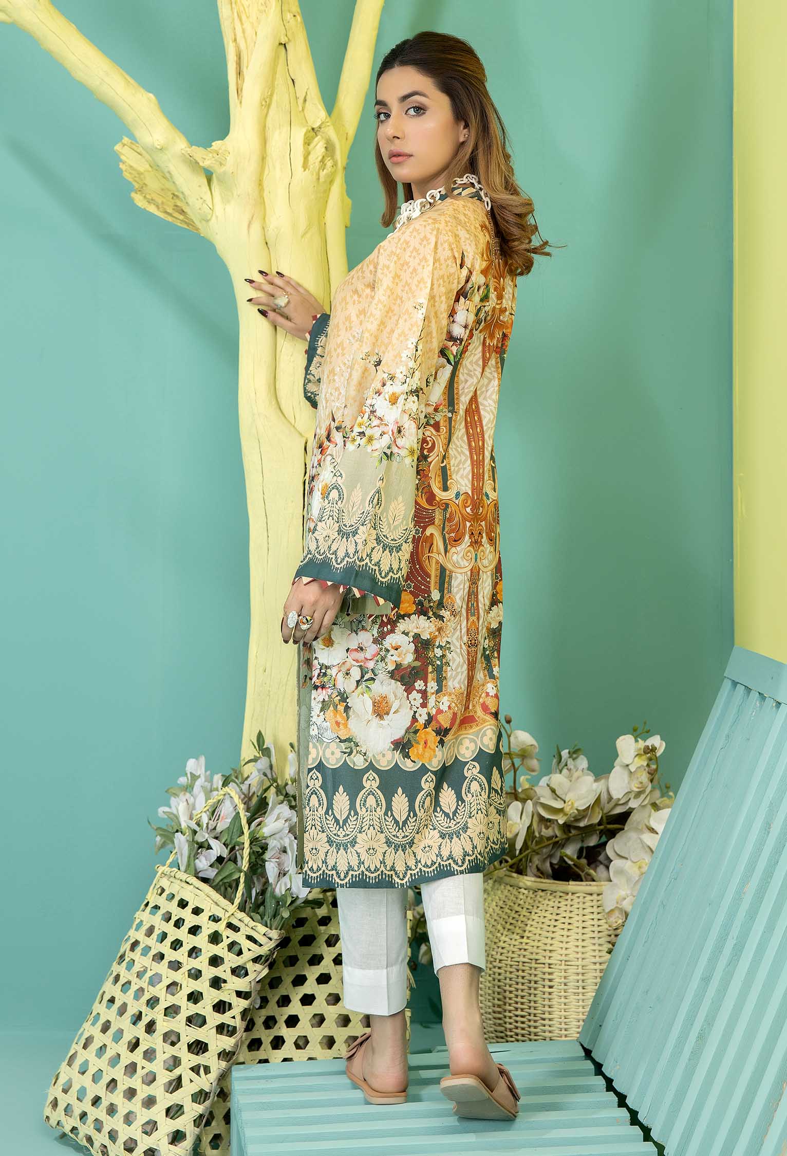 Maize - Stitched Lawn Shirt - Image 2