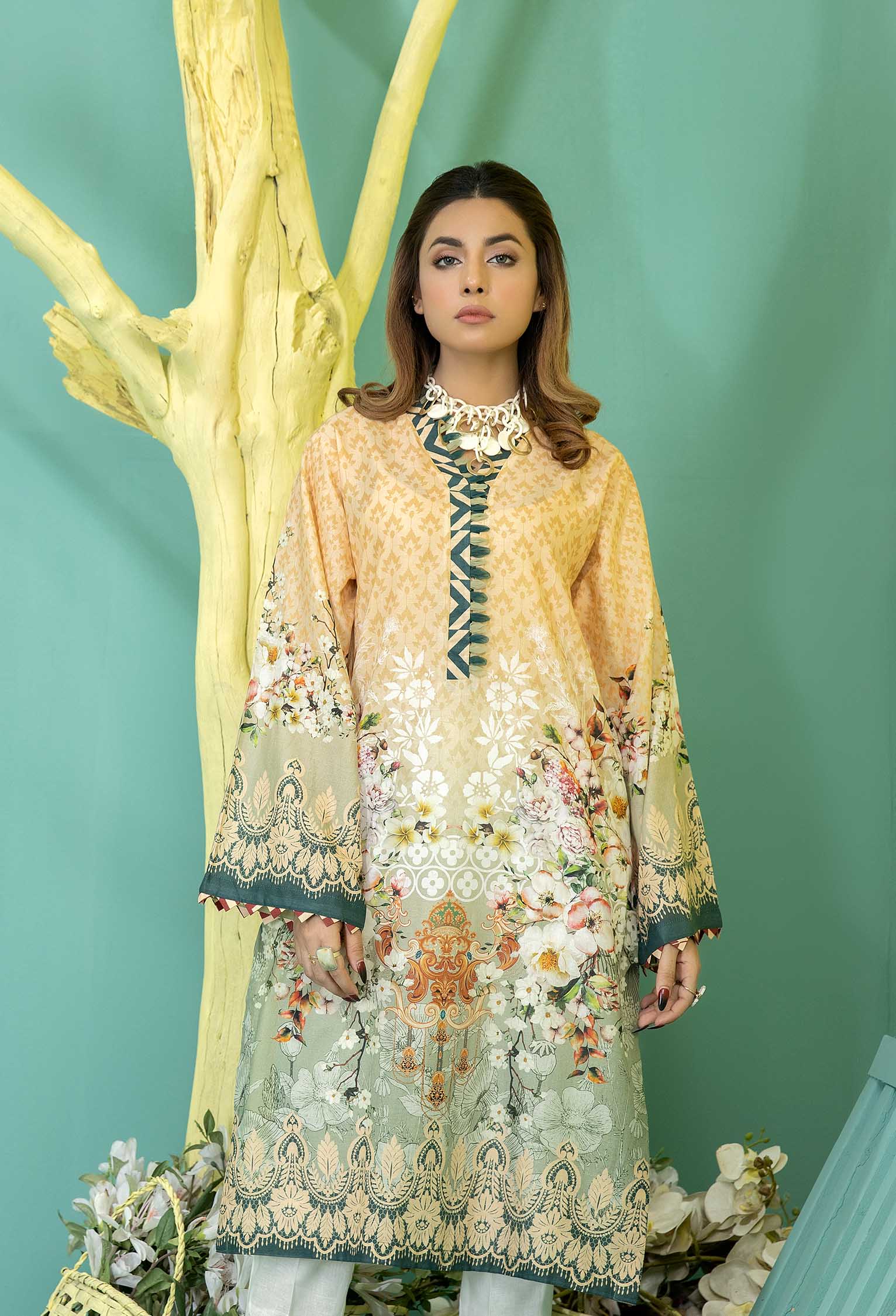 Maize - Stitched Lawn Shirt - Image 3