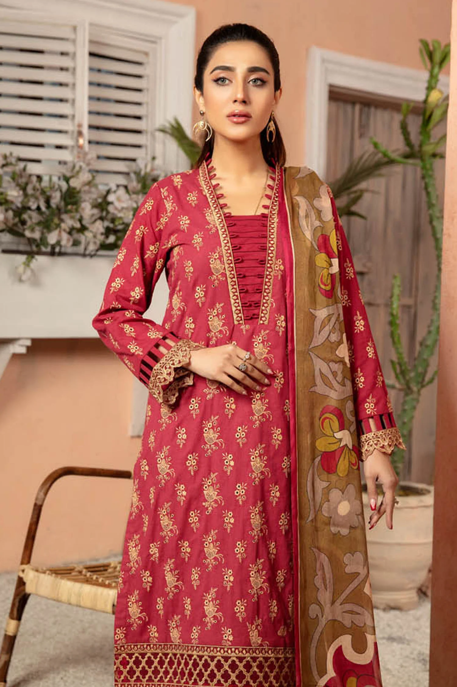 Mandy - Embroidered Lawn Stitched 3PC - Image 3