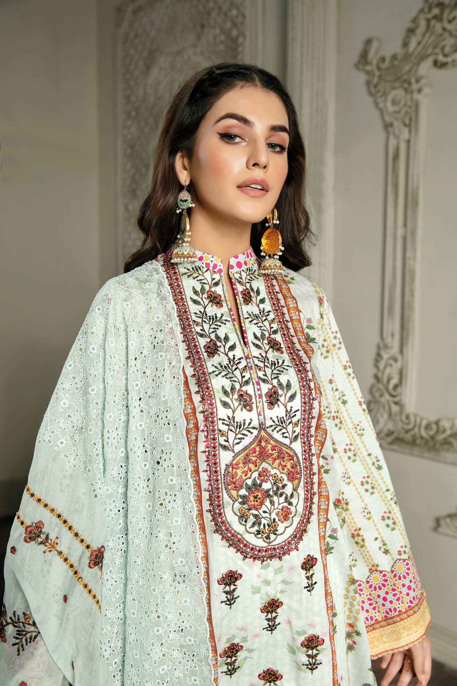 Marble - Digital Printed & Embroidered Lawn 3PC - Image 4