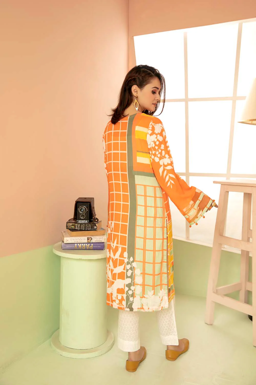 Marigold - Printed Stitch Kurti - Image 2