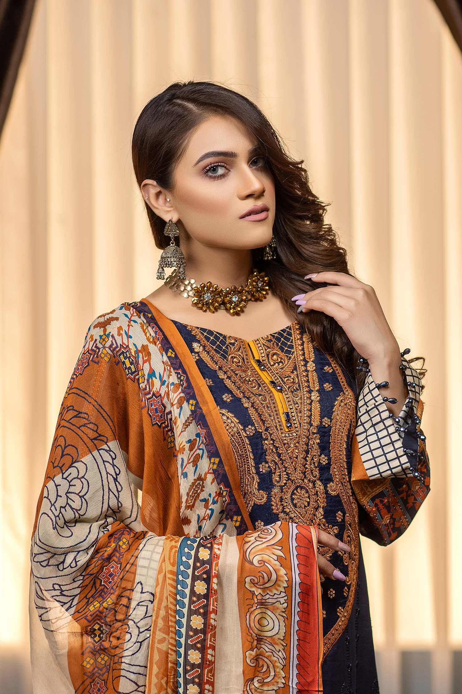 Mirage - Stitched Printed & Embroidered Lawn - Image 3