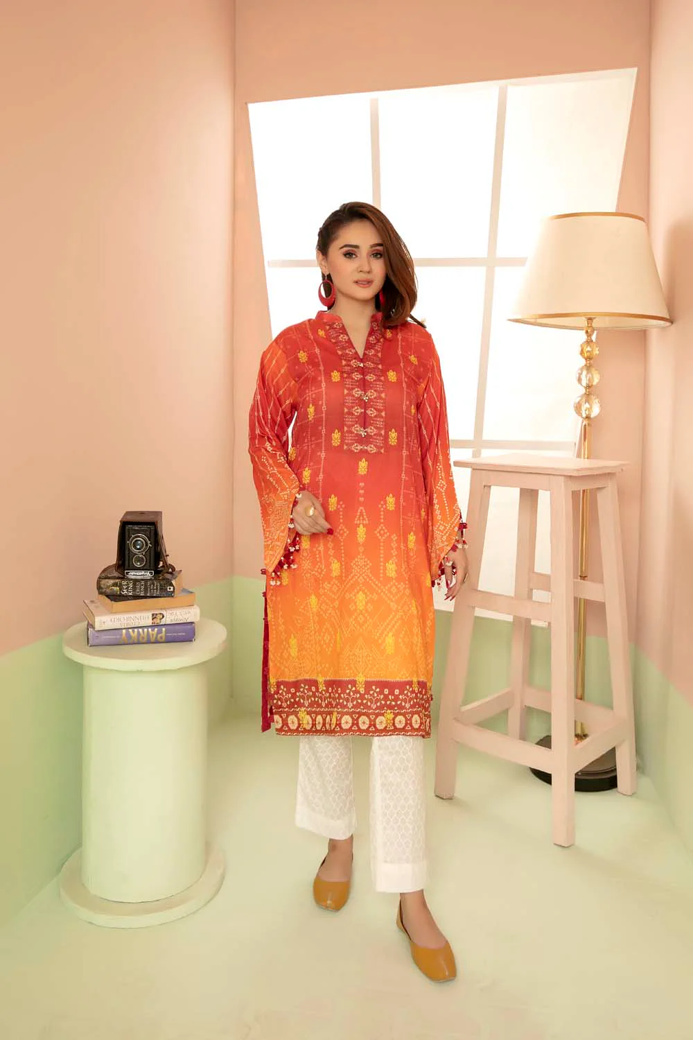 Mix Shine - Printed Stitch Kurti