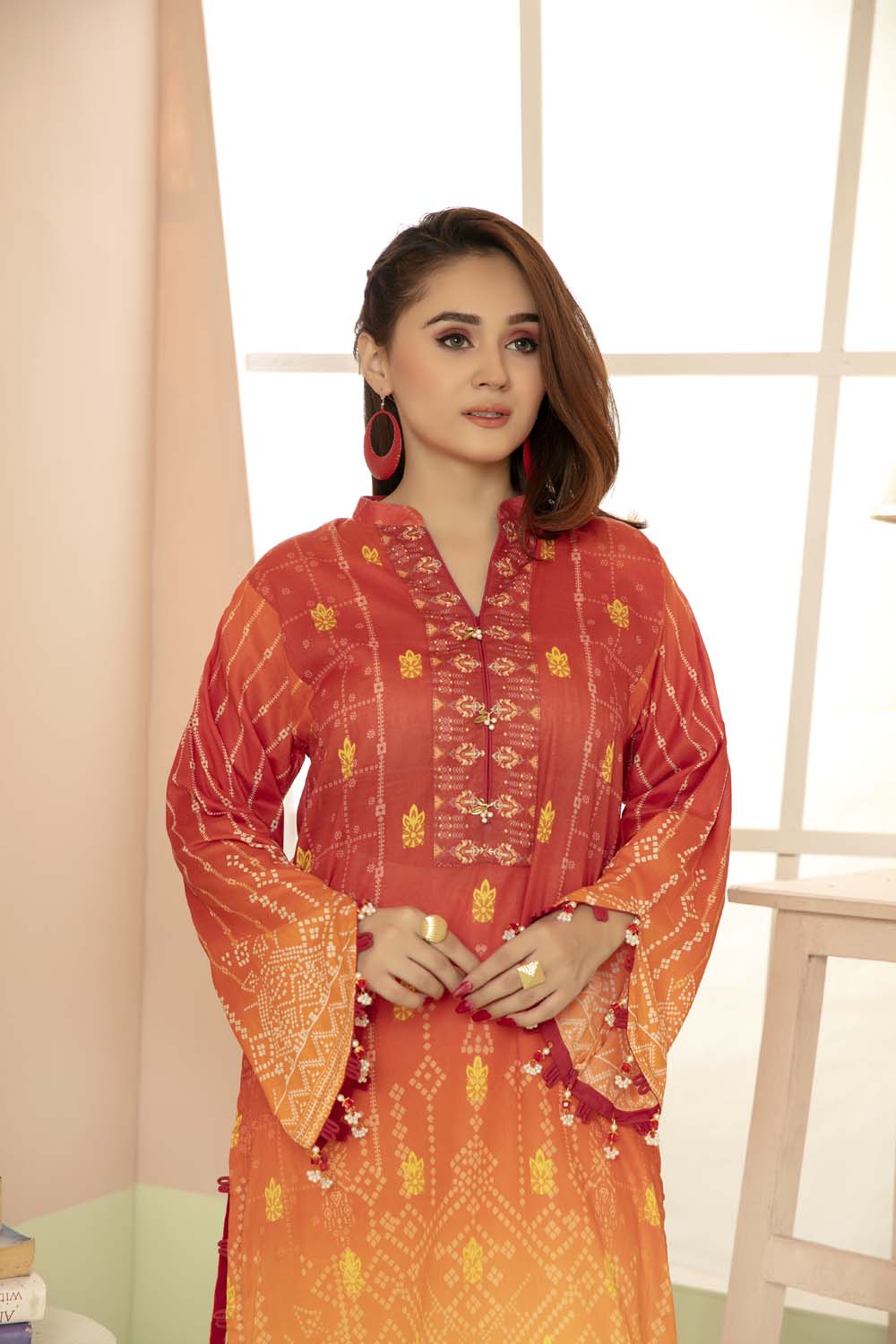 Mix Shine - Printed Stitch Kurti - Image 3