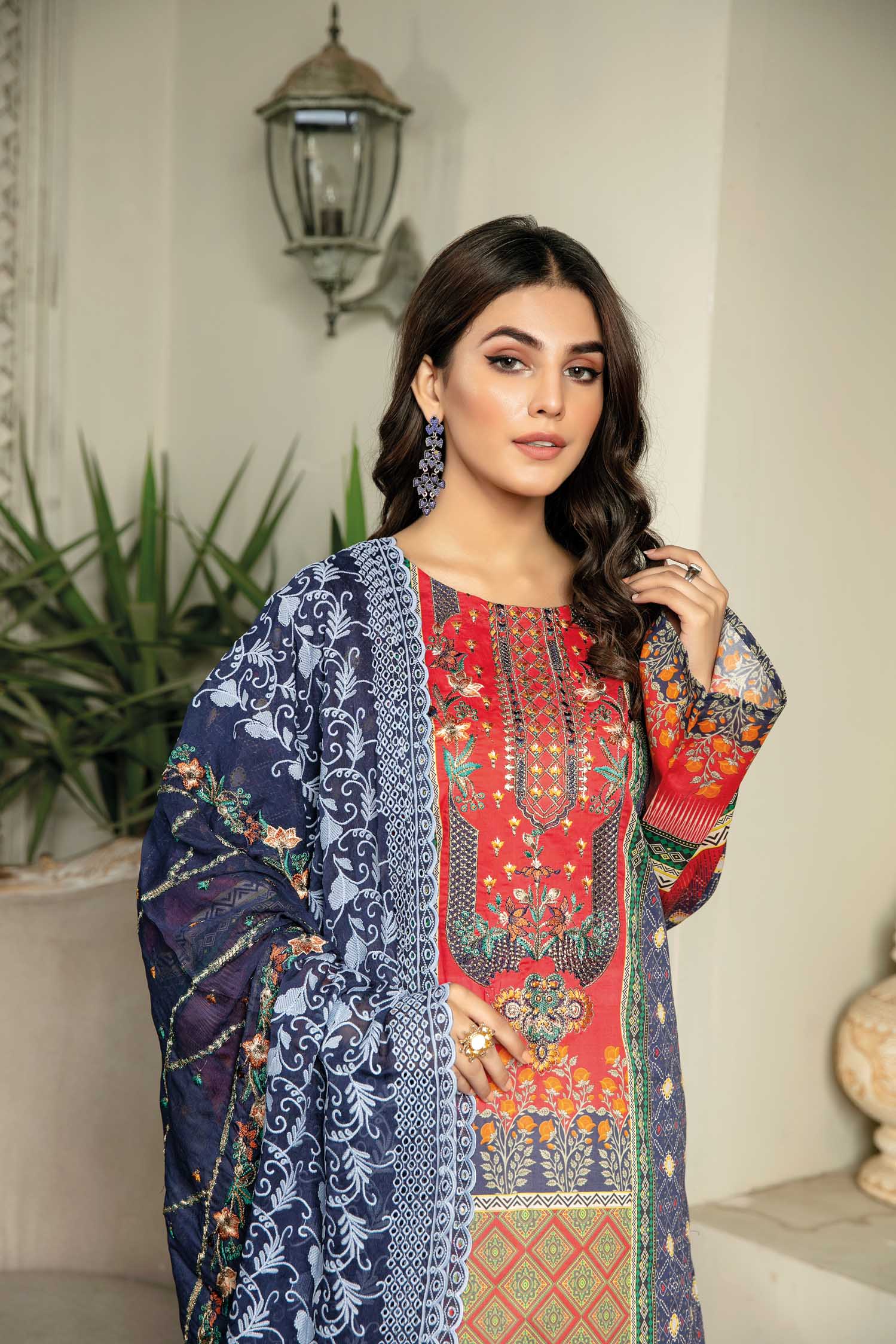 Molen - Digital Printed & Embroidered Lawn 3PC - Image 2