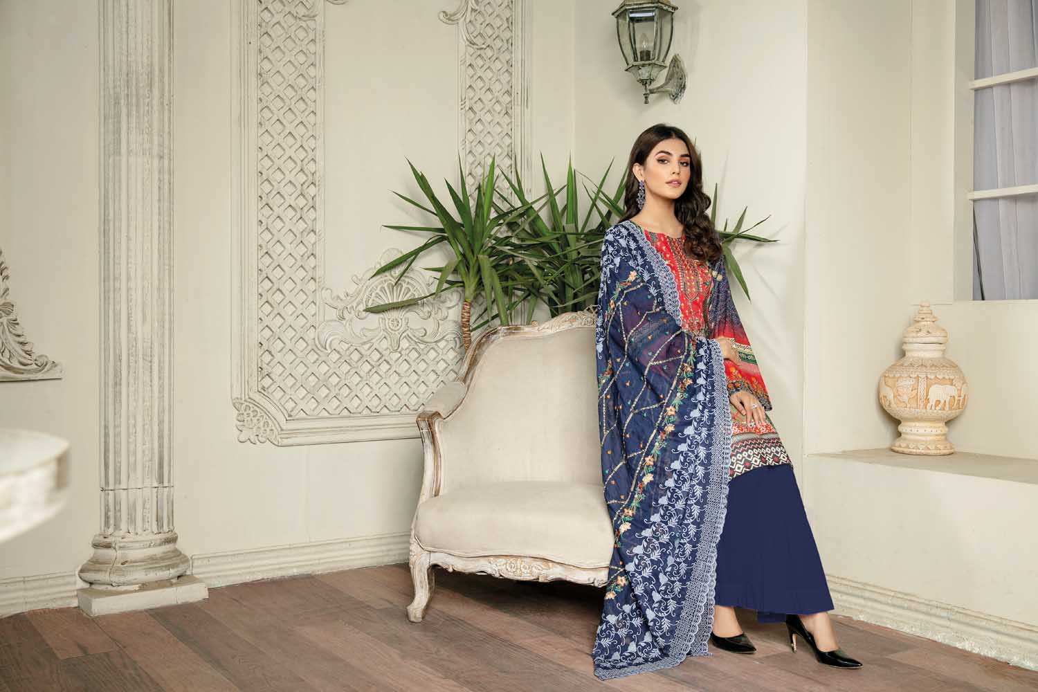Molen - Digital Printed & Embroidered Lawn 3PC - Image 4