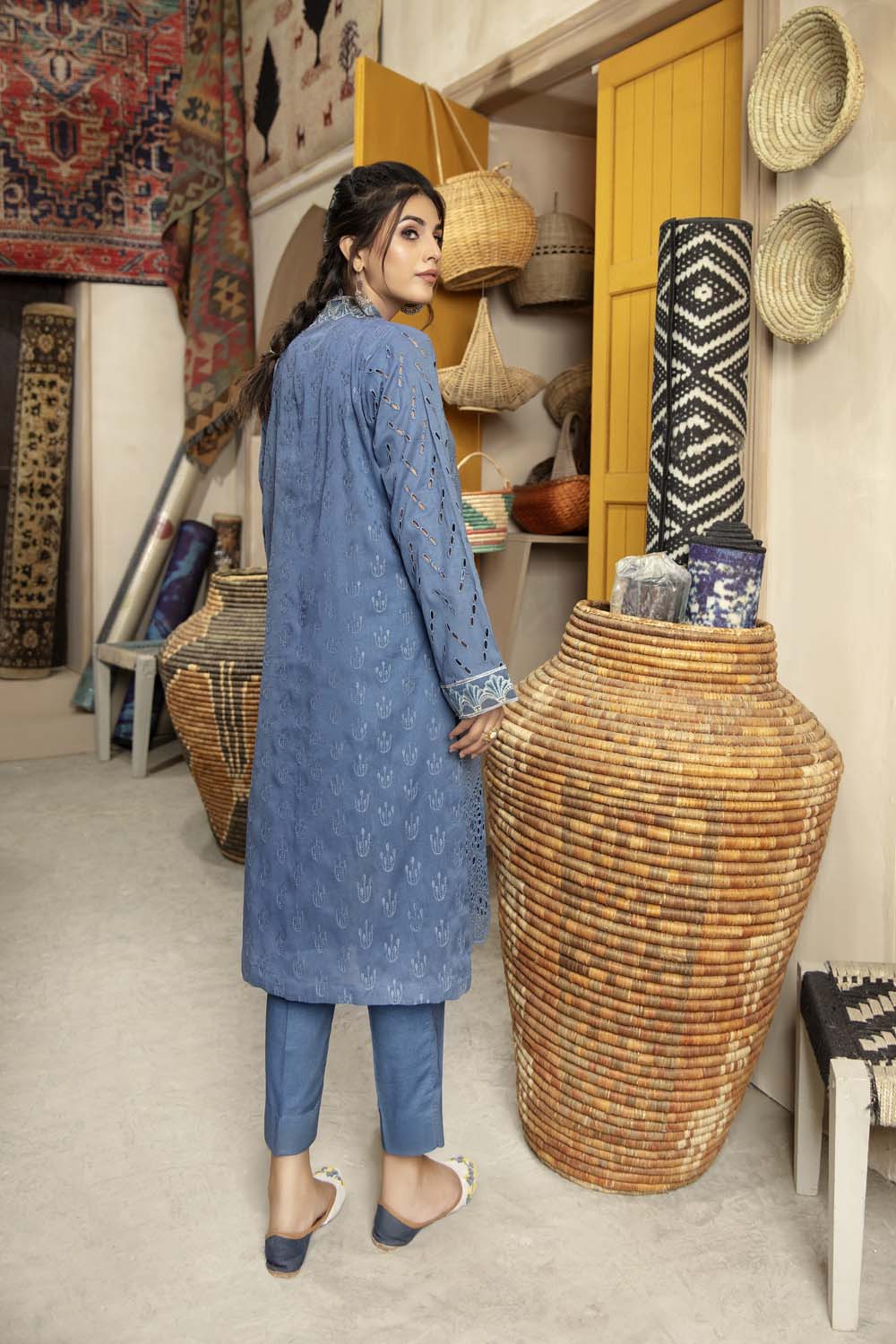 Moxie - Schiffli Embroidered Lawn Stitch Kurti - Image 2
