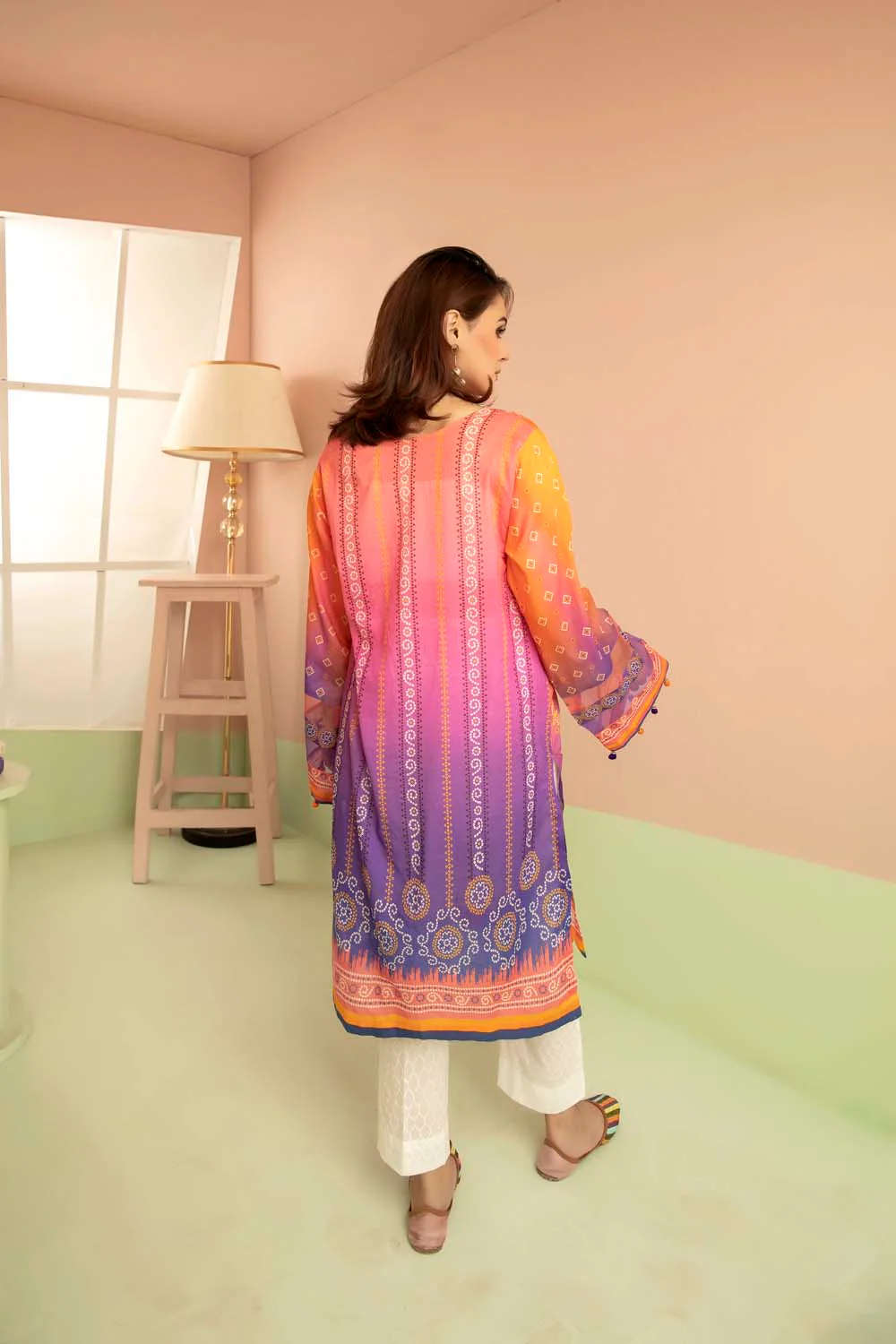 Multi Colors - Printed Stitch Kurti - Image 3