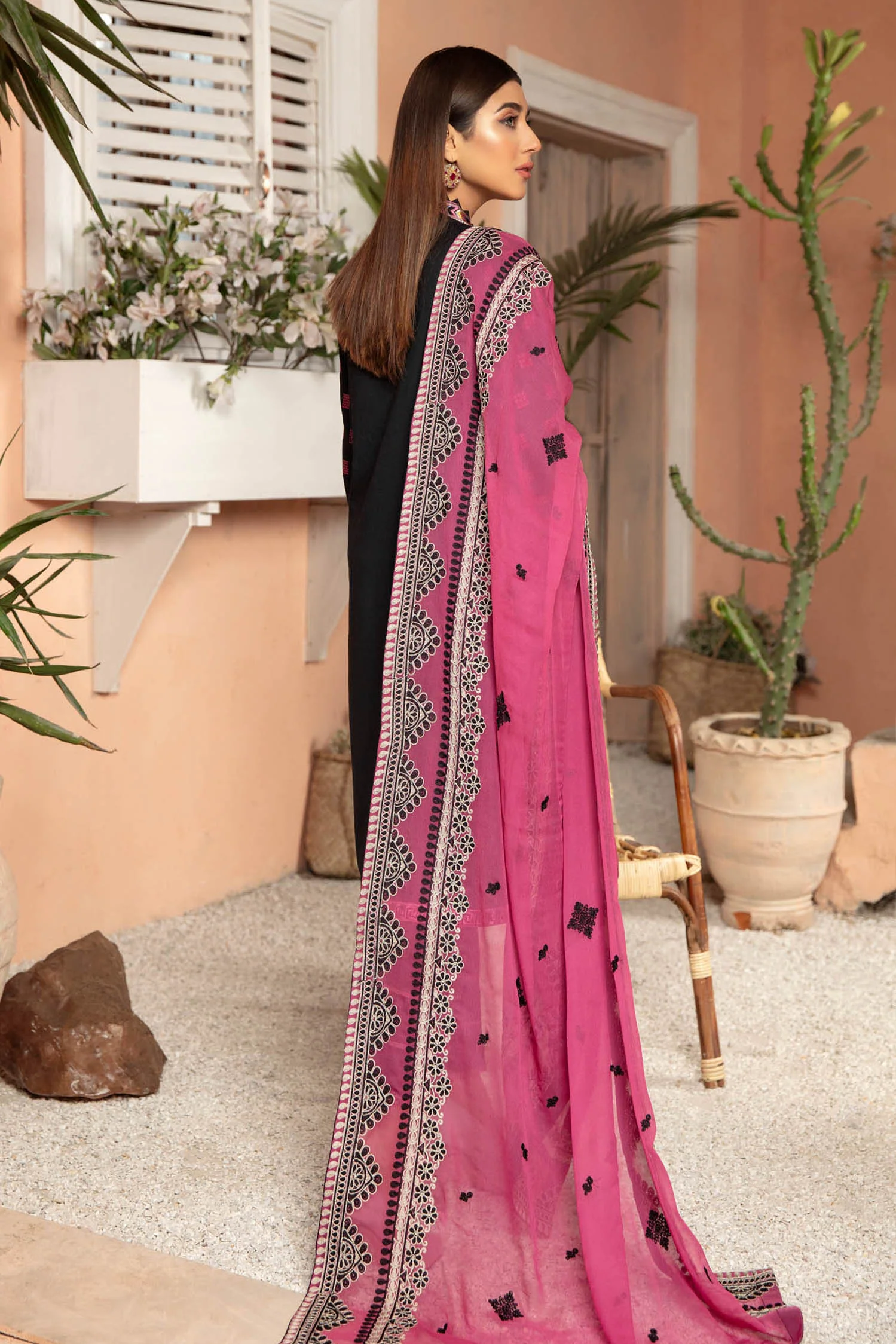 Nero - Embroidered Lawn Stitched 3PC - Image 2