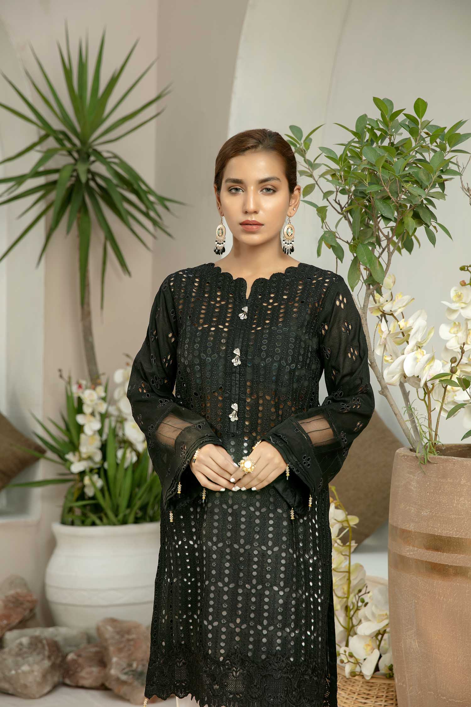 Nightshade - Embroidered Schiflli Lawn Stitched - Image 2
