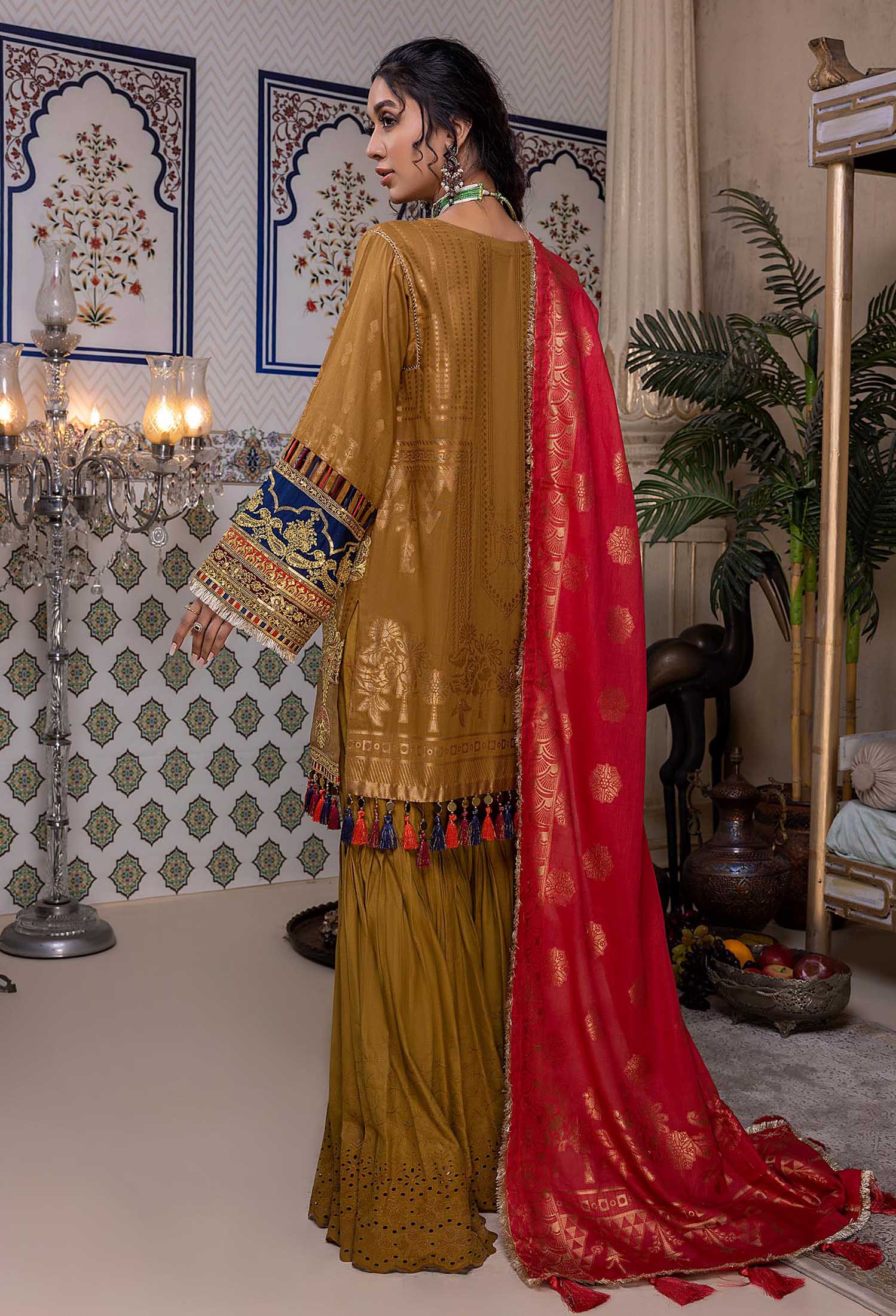 Papaver - Schiffli Embroidered Jacquard Lawn 3PC - Image 2