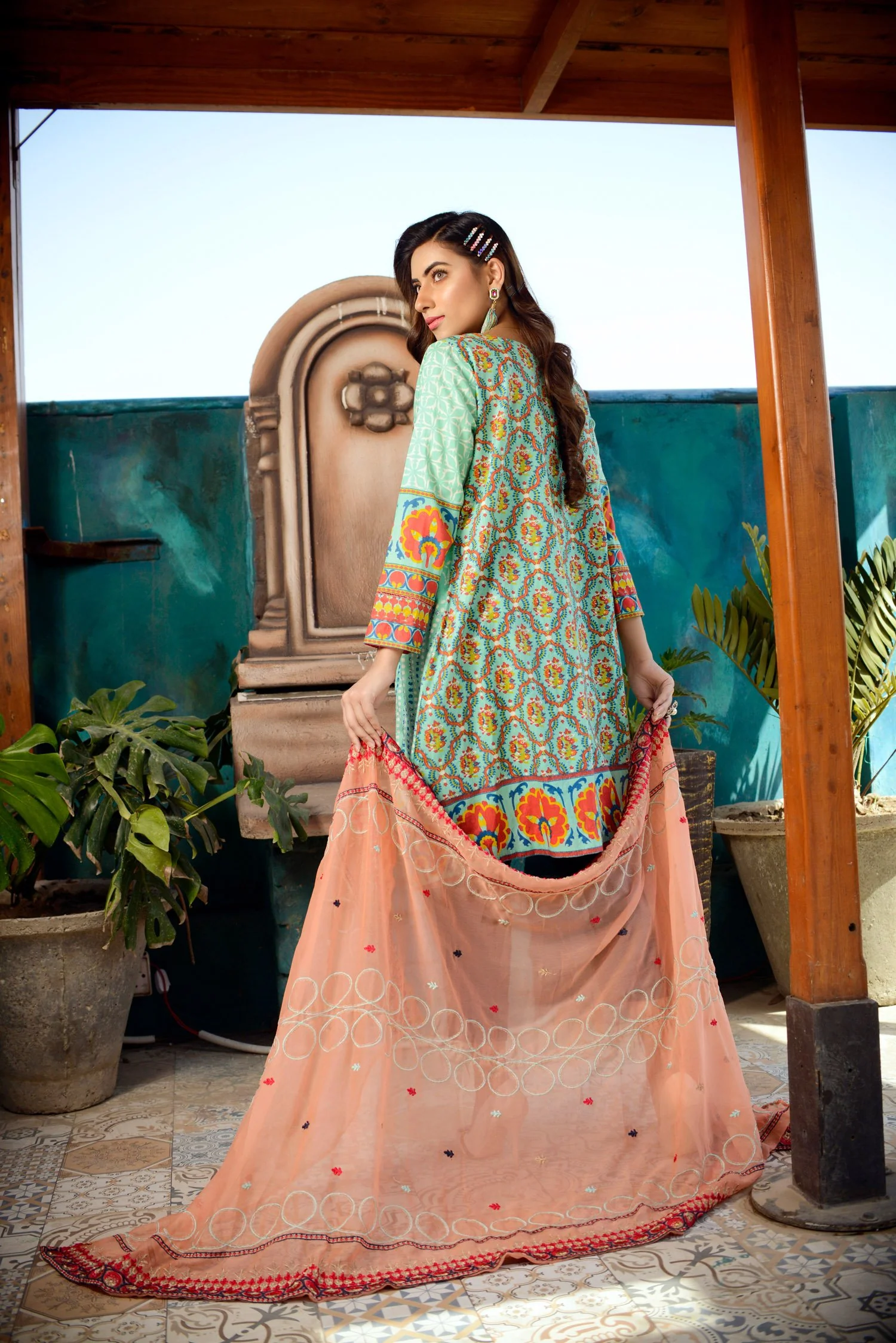 Pastel - Printed and Embroidered Lawn 3PC - Image 2