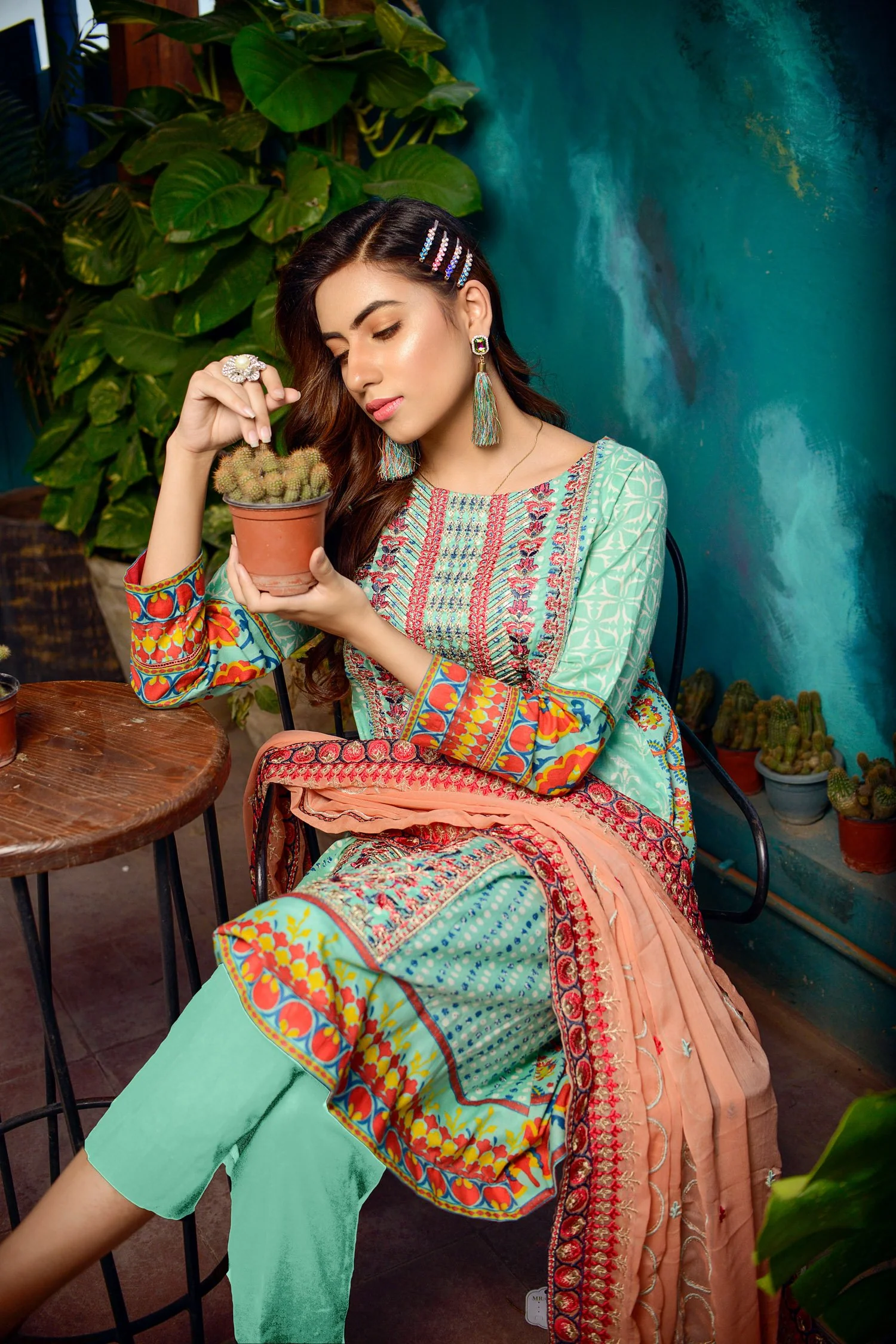 Pastel - Printed and Embroidered Lawn 3PC - Image 5