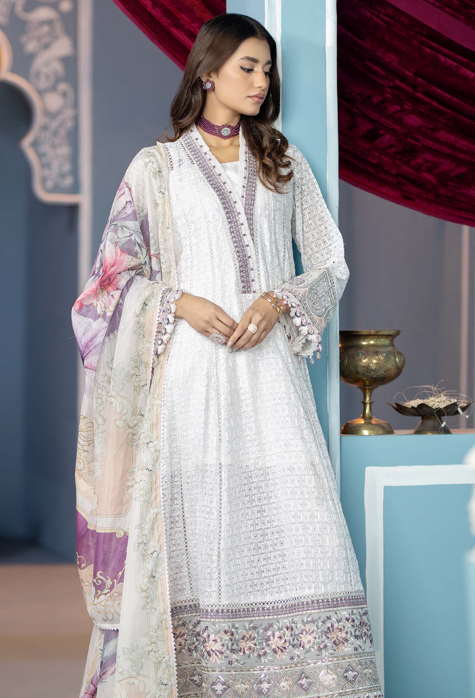 Pearl - Chikankari Unstitched - Image 3