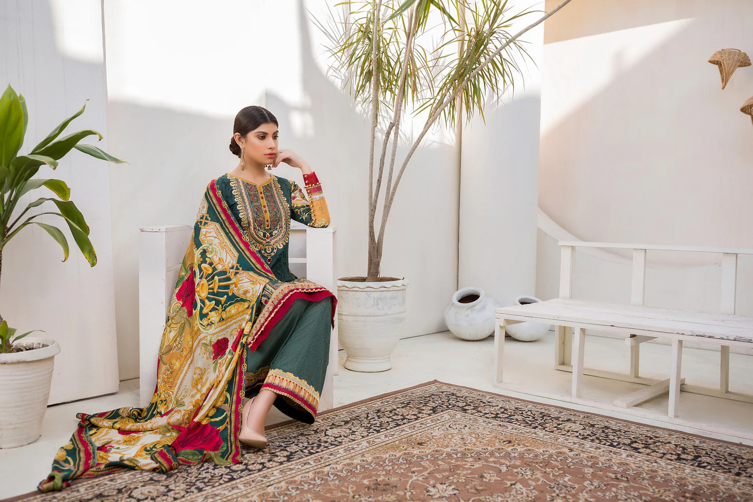 PEARLWORT - Digital Embroidered Lawn Karandi - Image 2